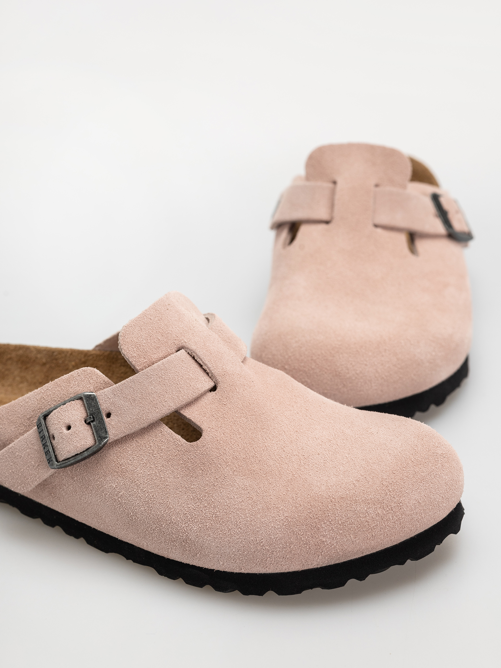 Чехли Birkenstock Boston Suede Leather Narrow (pink clay)