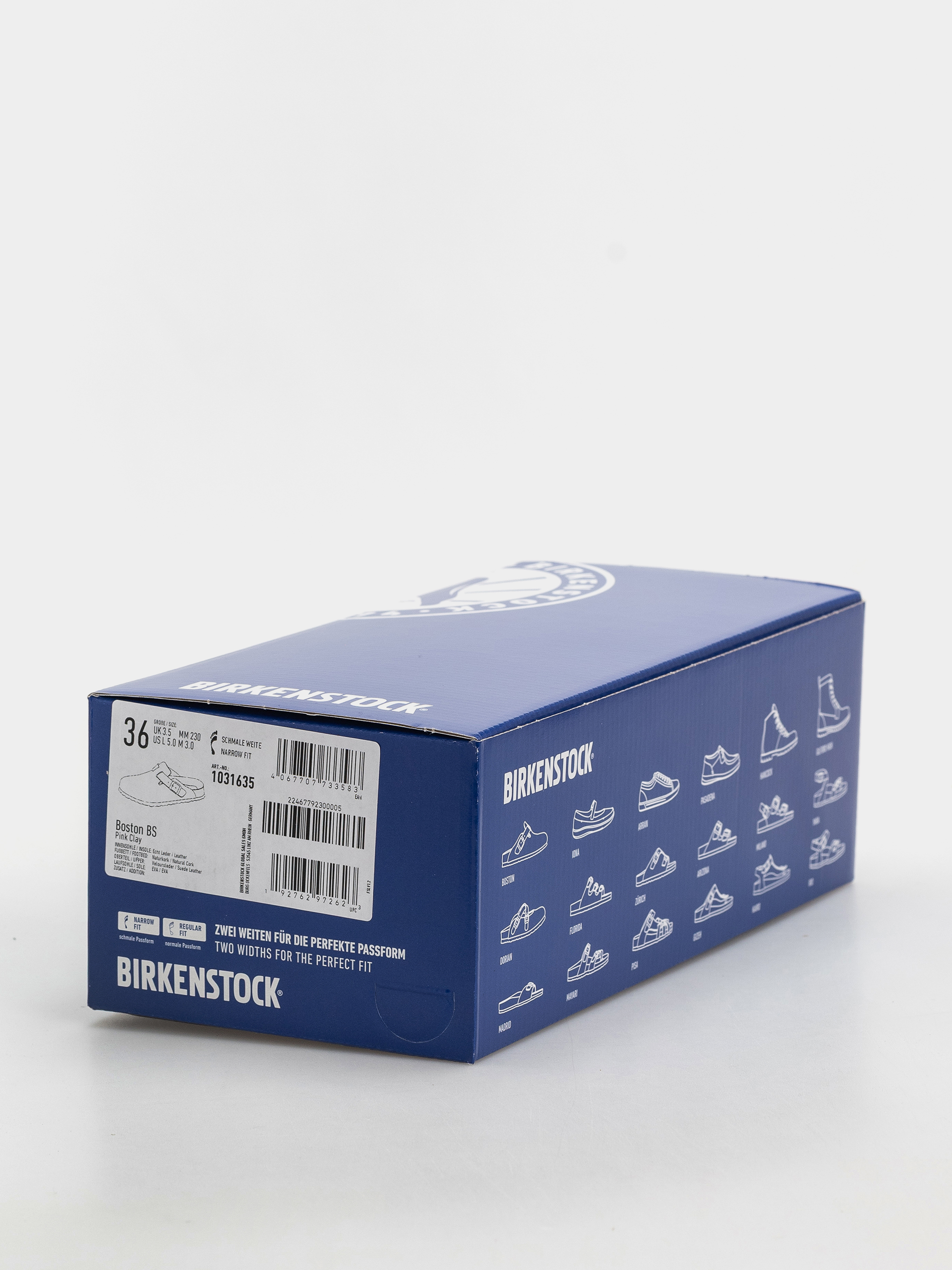 Чехли Birkenstock Boston Suede Leather Narrow (pink clay)