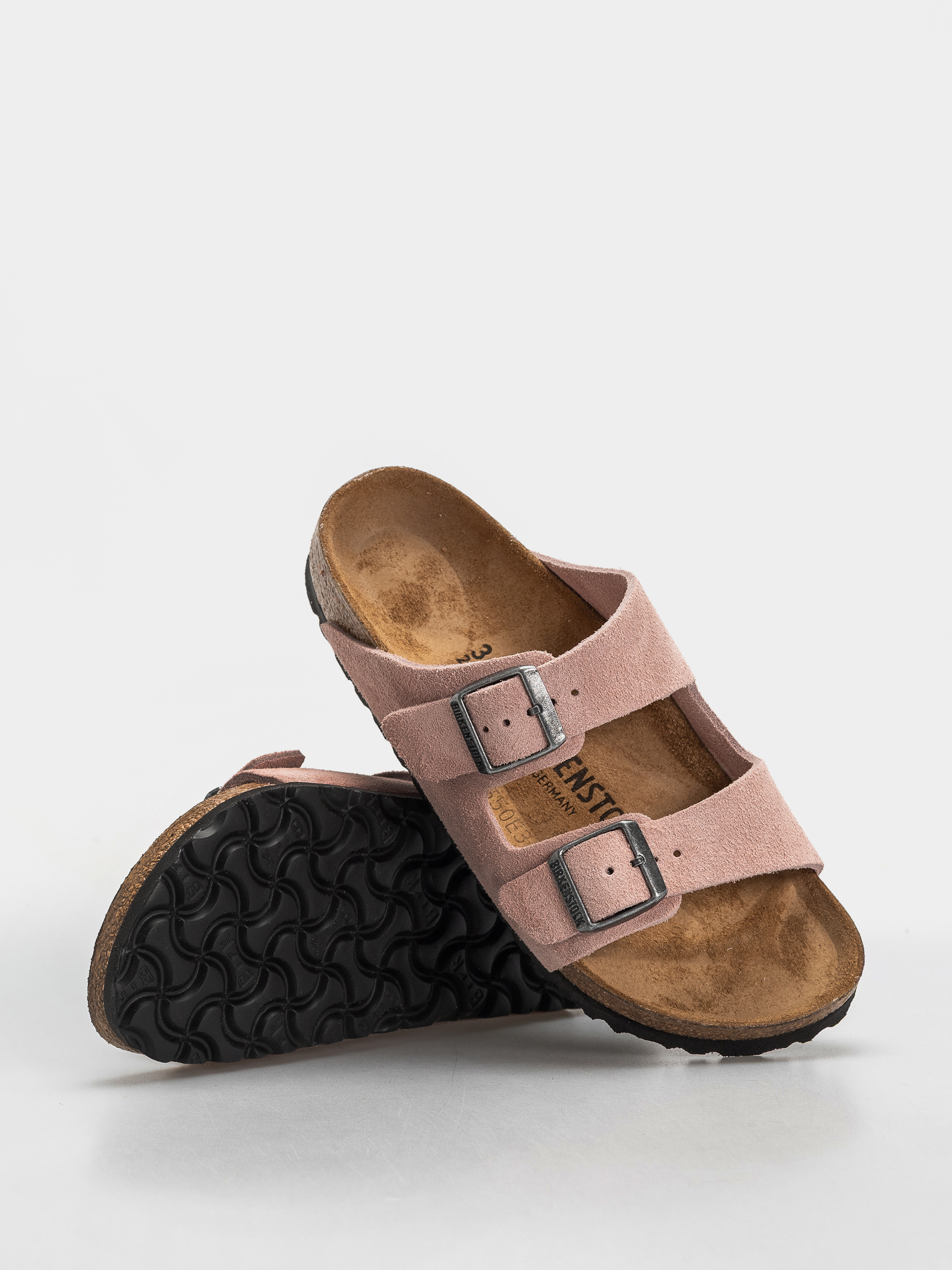 Чехли Birkenstock Arizona Suede Leather Narrow (pink clay)