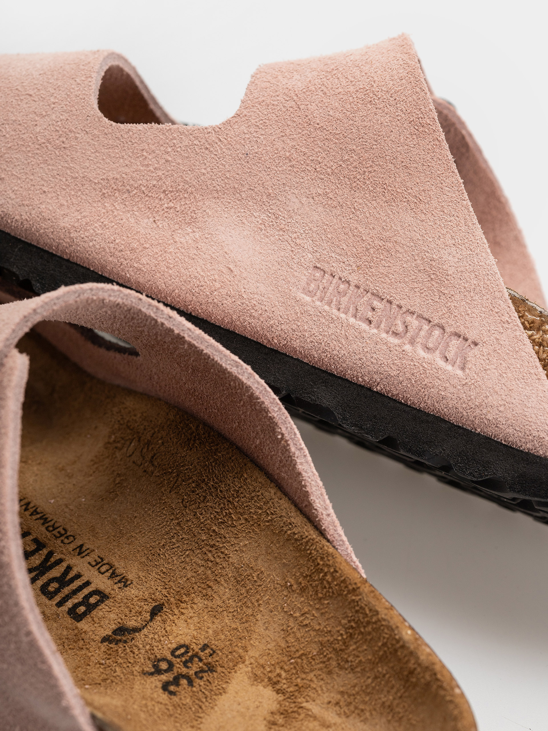 Чехли Birkenstock Arizona Suede Leather Narrow (pink clay)