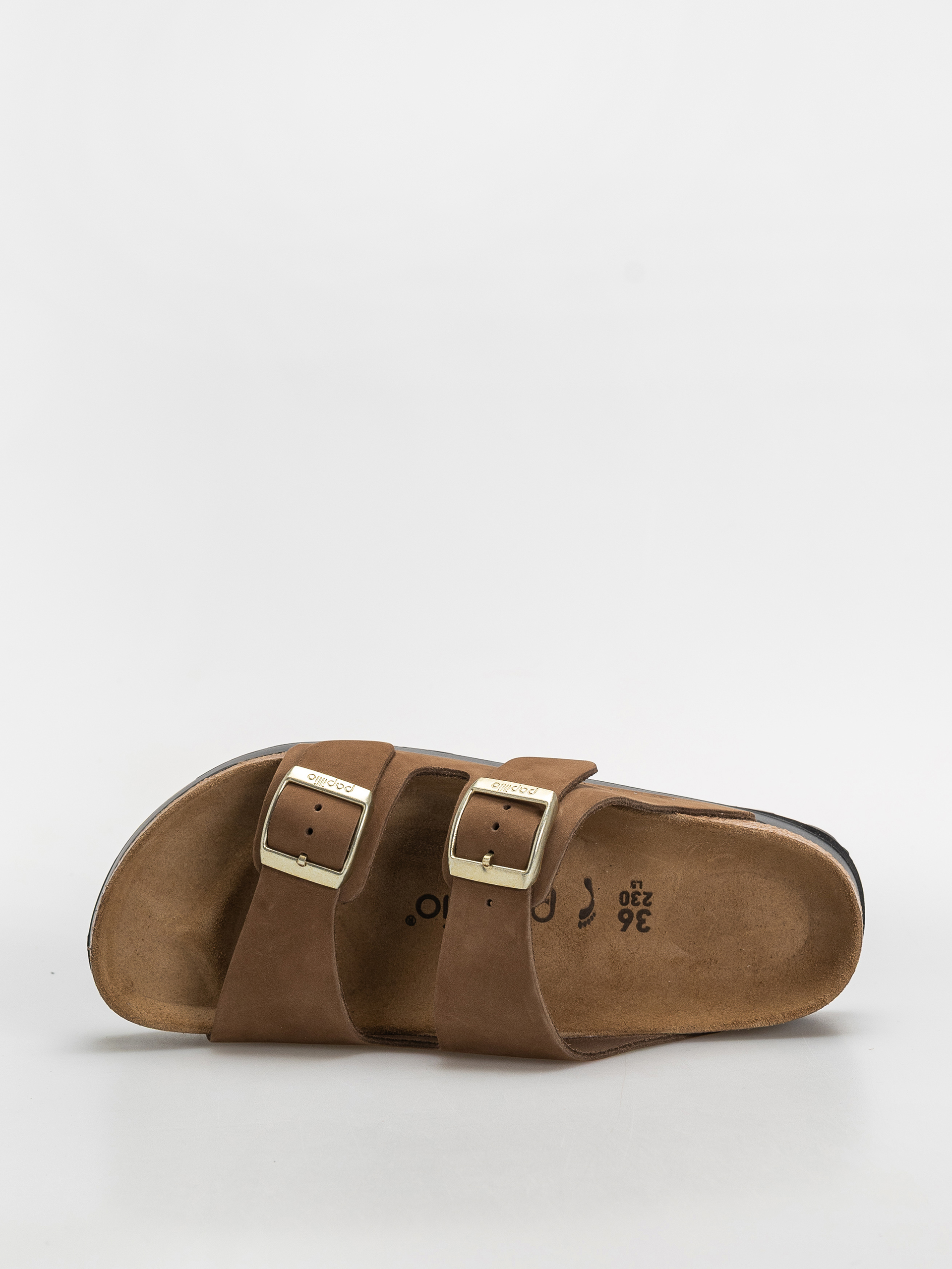 Чехли Birkenstock Arizona Flex Platform Nubuck Leather Narrow Wmn (dark tea)