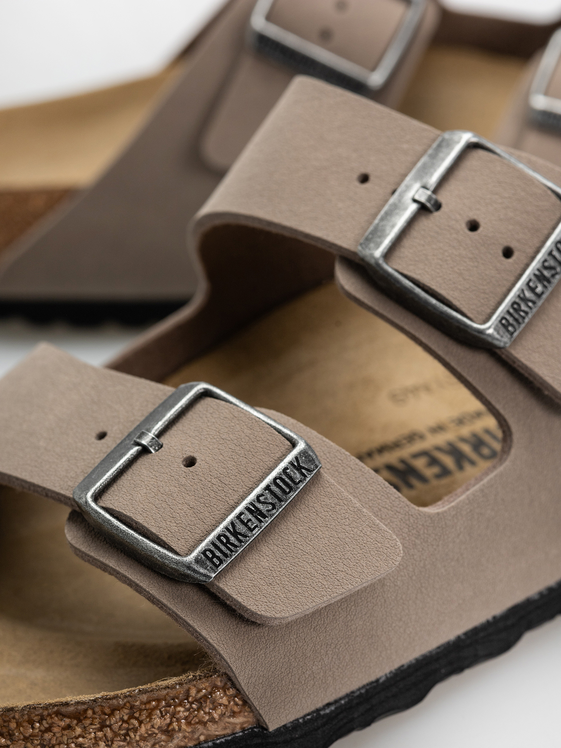 Чехли Birkenstock Arizona Birkibuc Regular (gray taupe)