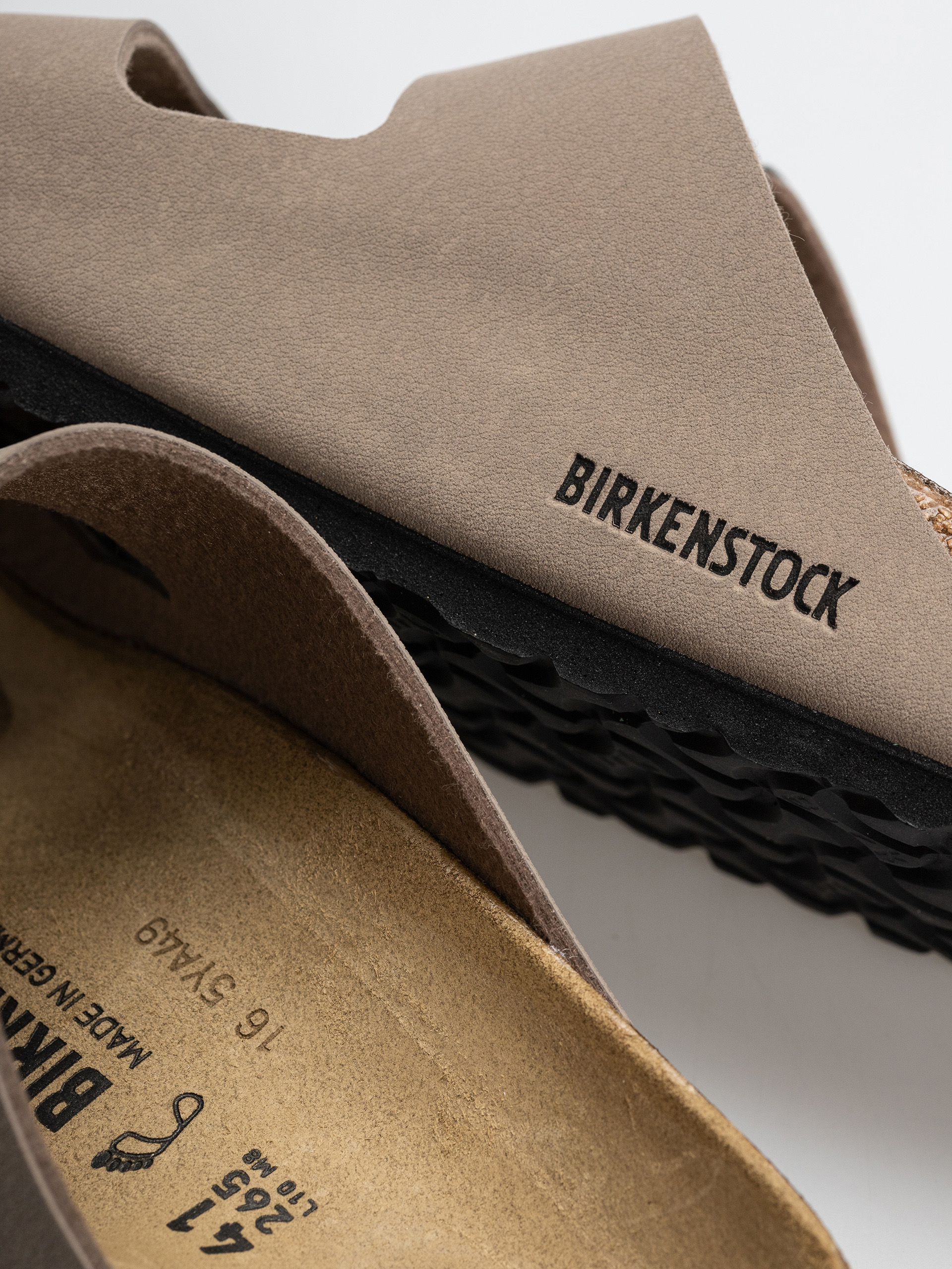 Чехли Birkenstock Arizona Birkibuc Regular (gray taupe)