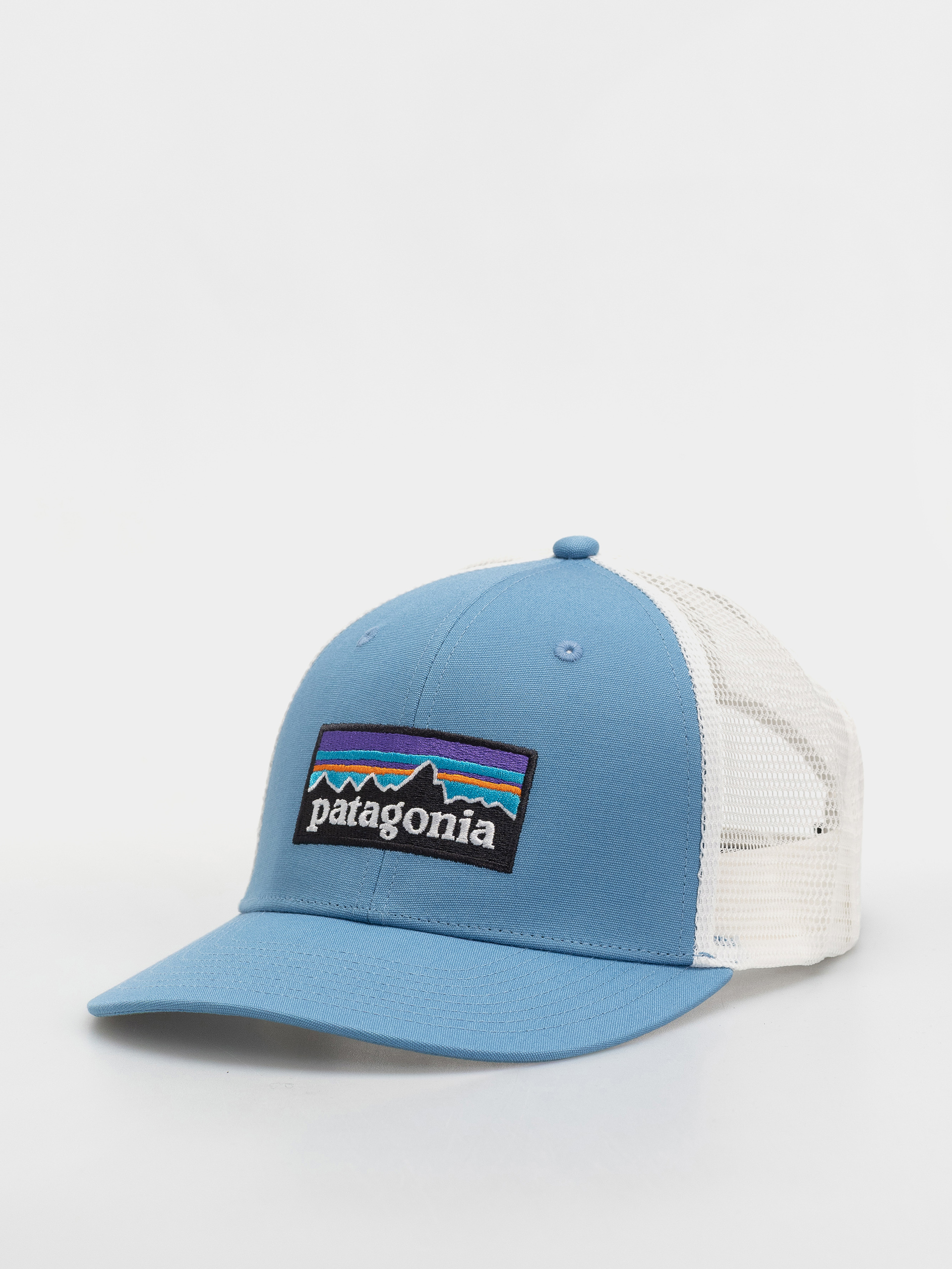 u0428u0430u043fu043au0430 u0441 u043au043eu0437u0438u0440u043au0430 Patagonia P 6 Logo Trucker (shore blue)