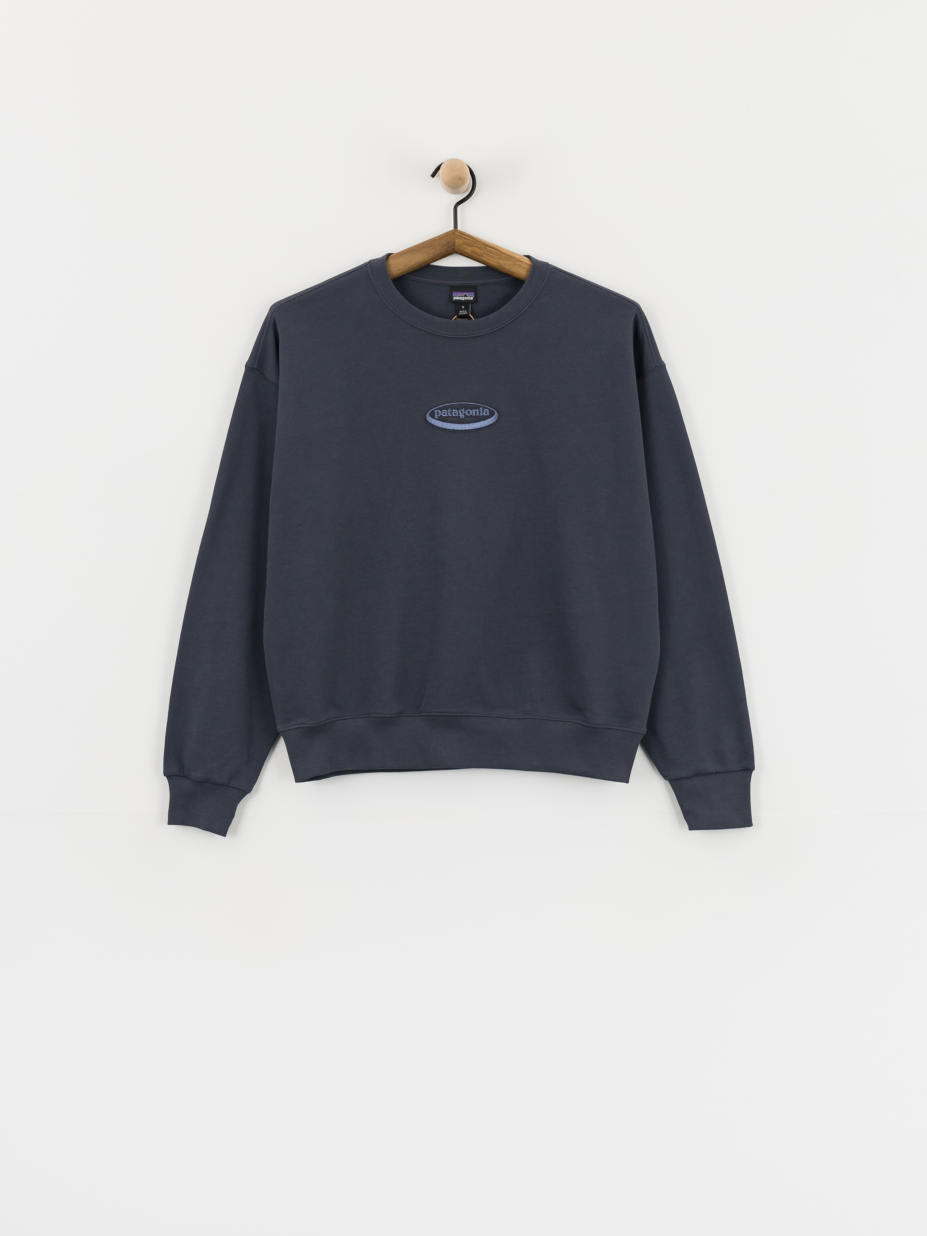 Суитшърт Patagonia 95 Oval Logo Daily Wmn (smolder blue)