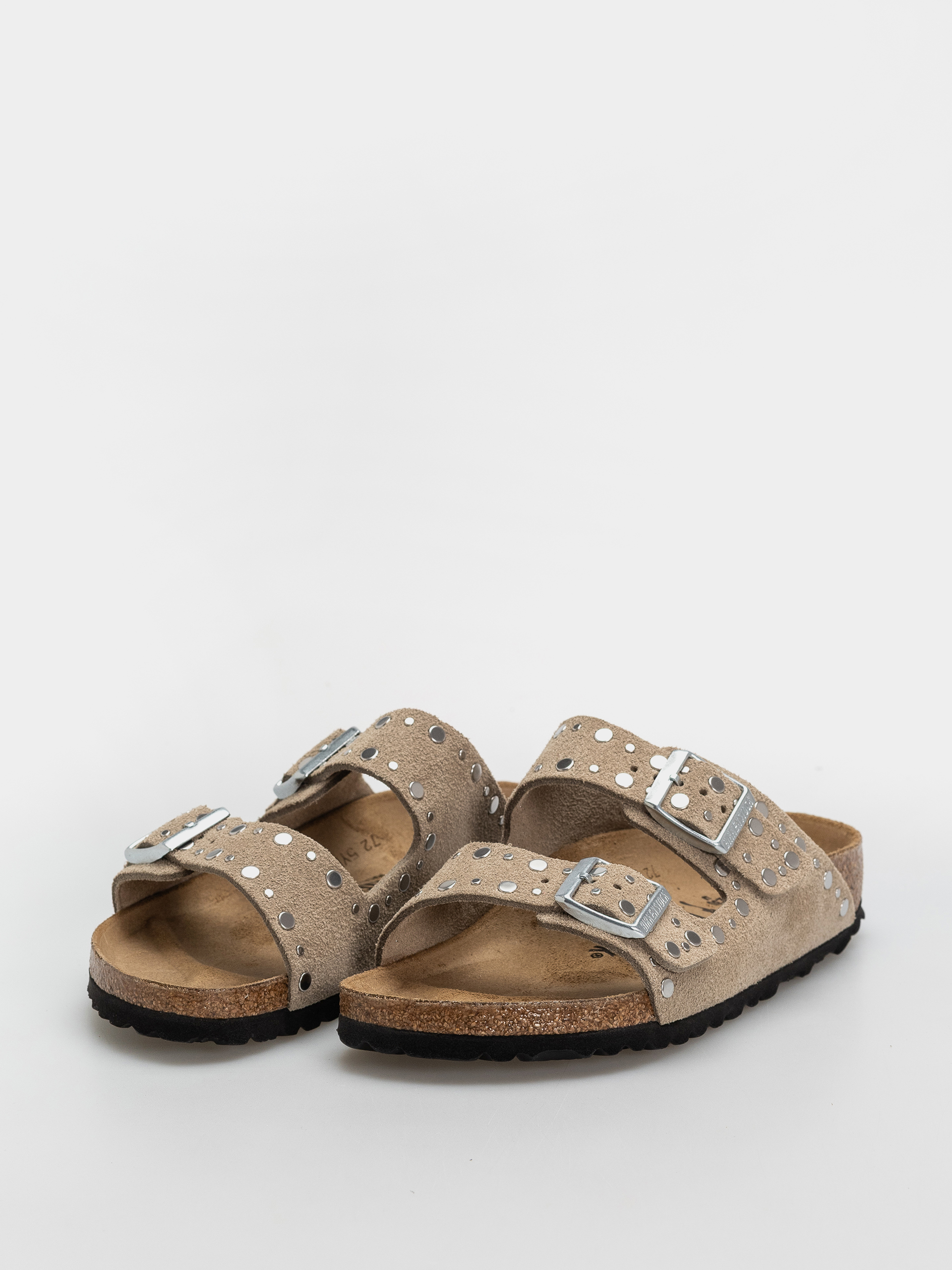 Чехли Birkenstock Arizona Rivets Suede Leather Narrow Wmn (taupe)