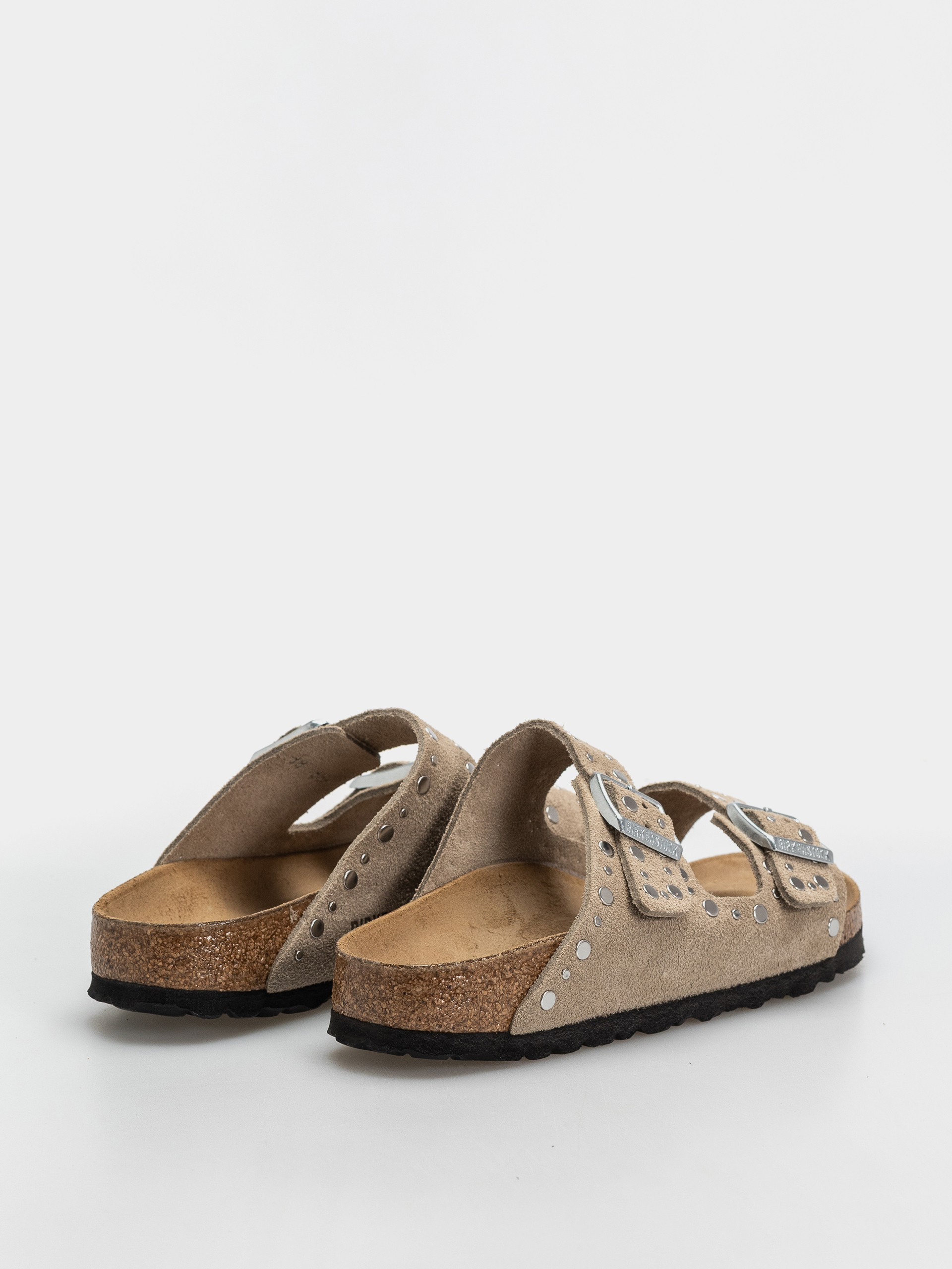 Чехли Birkenstock Arizona Rivets Suede Leather Narrow Wmn (taupe)
