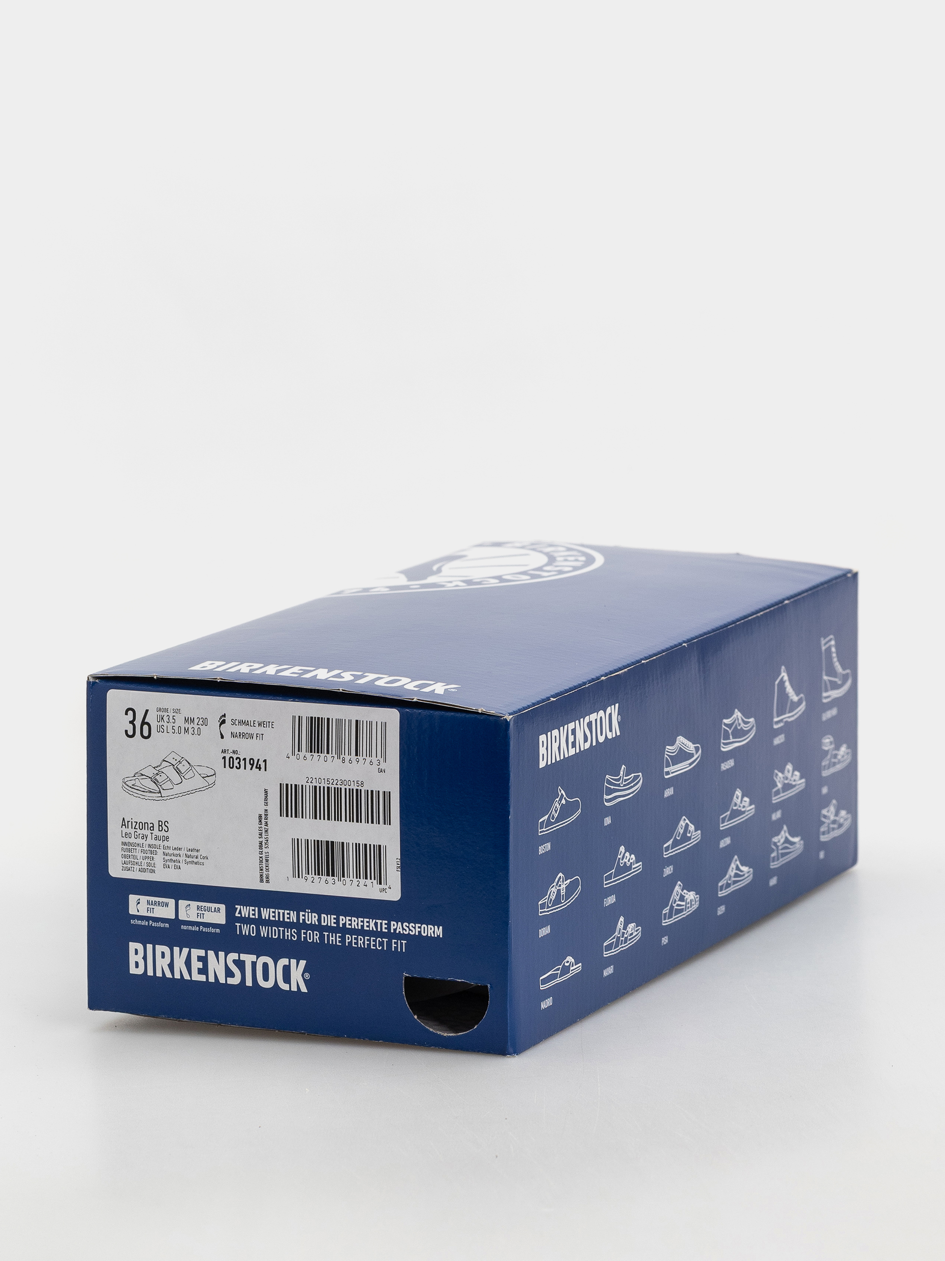 Чехли Birkenstock Arizona Synthetics Narrow Wmn (syn leo grey taupe)