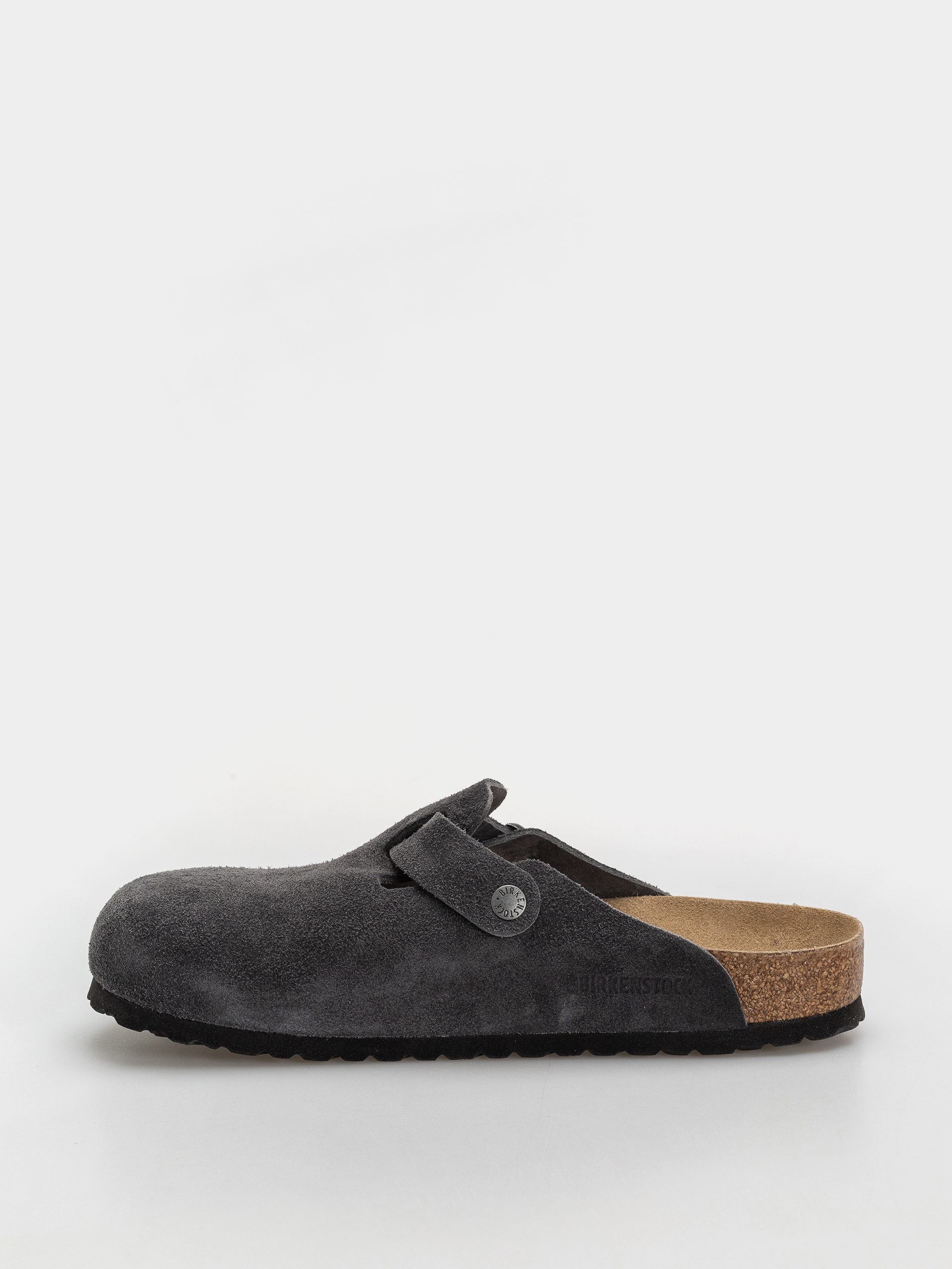 Чехли Birkenstock Boston Suede Leather Regular (charcoal)