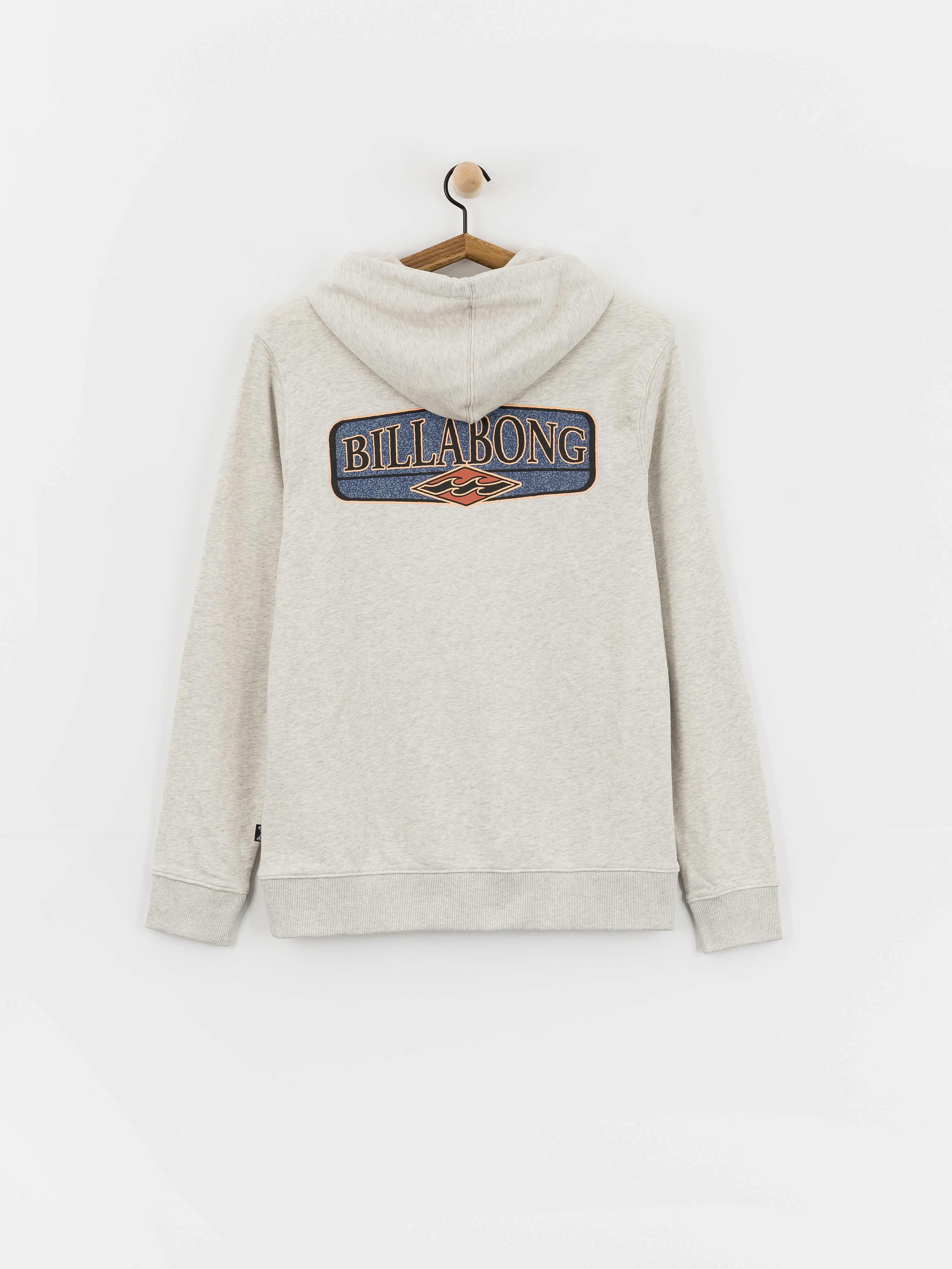 Суитшърт с качулка Billabong Foundation HD (light grey heather)