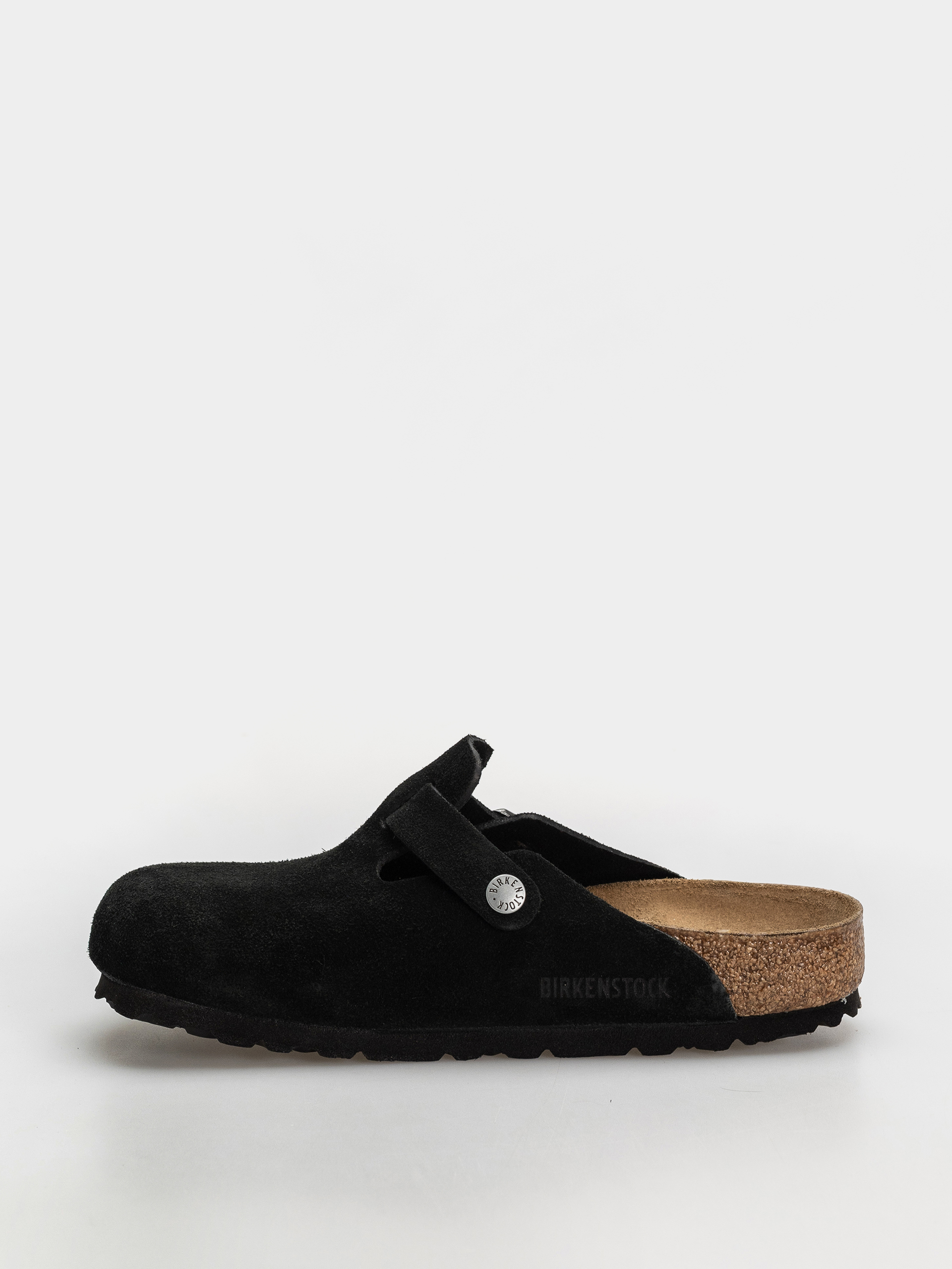 Чехли Birkenstock Boston Suede Leather Regular (black)