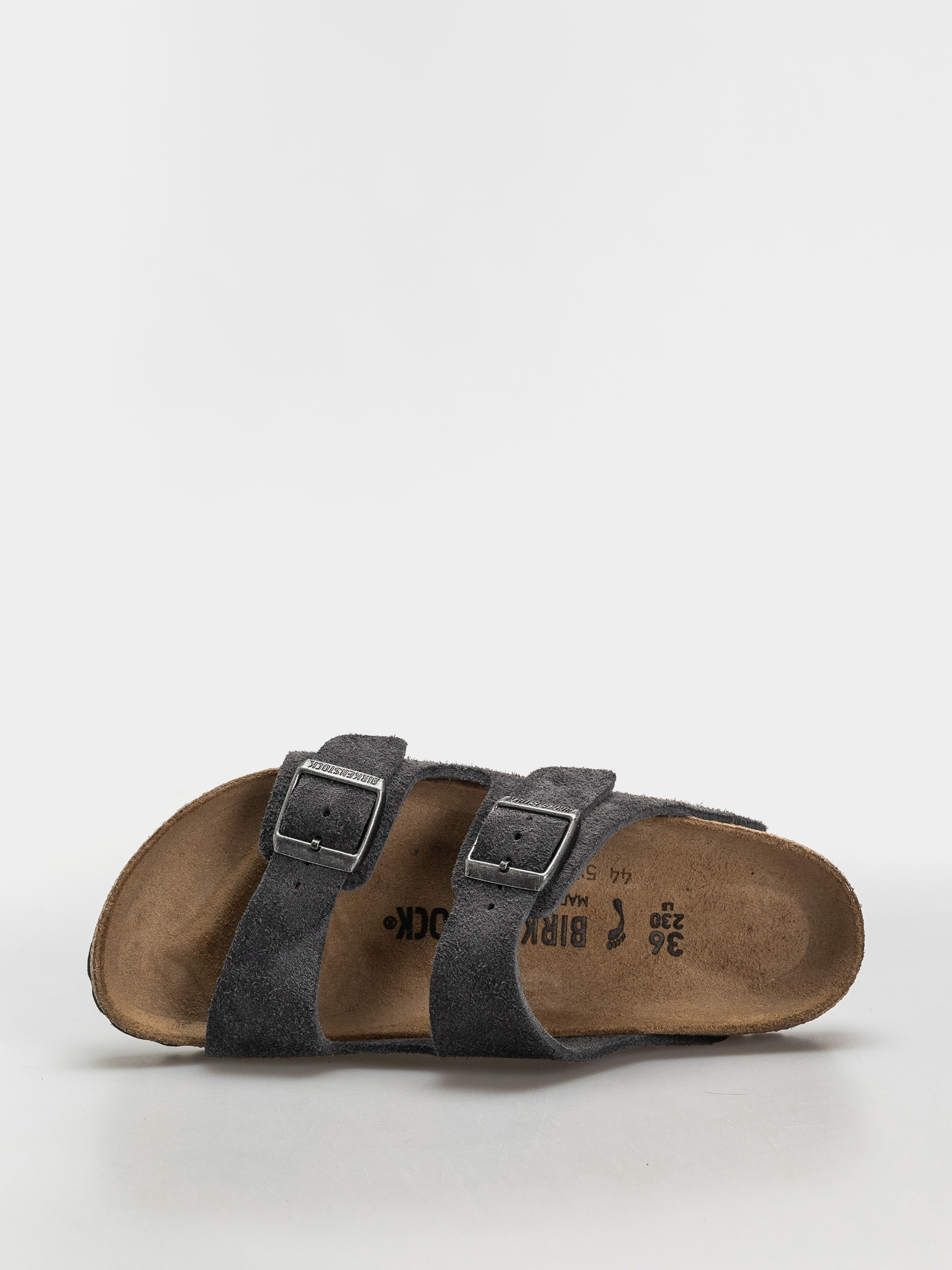 Чехли Birkenstock Arizona Suede Leather Narrow (charcoal)