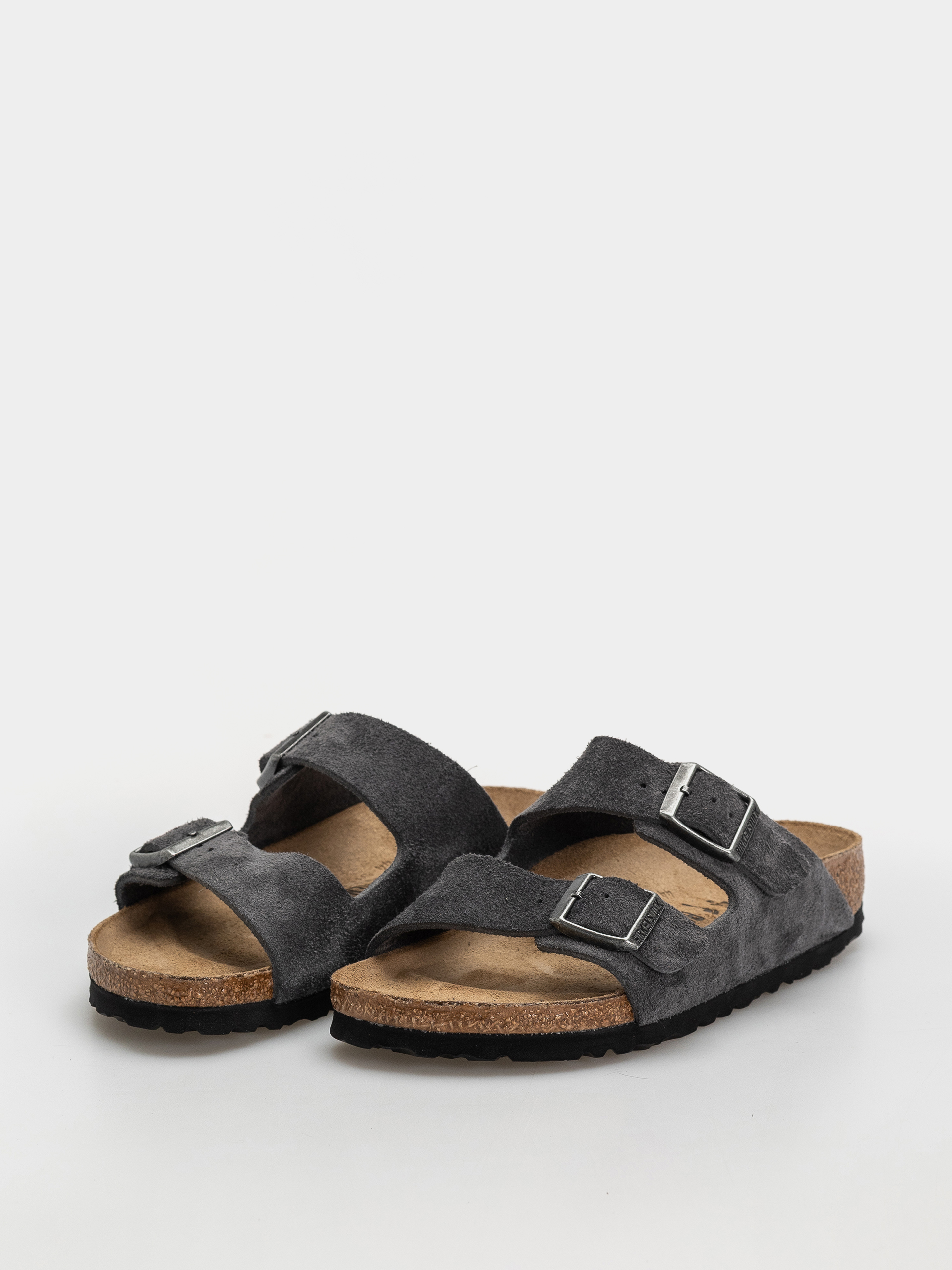 Чехли Birkenstock Arizona Suede Leather Narrow (charcoal)