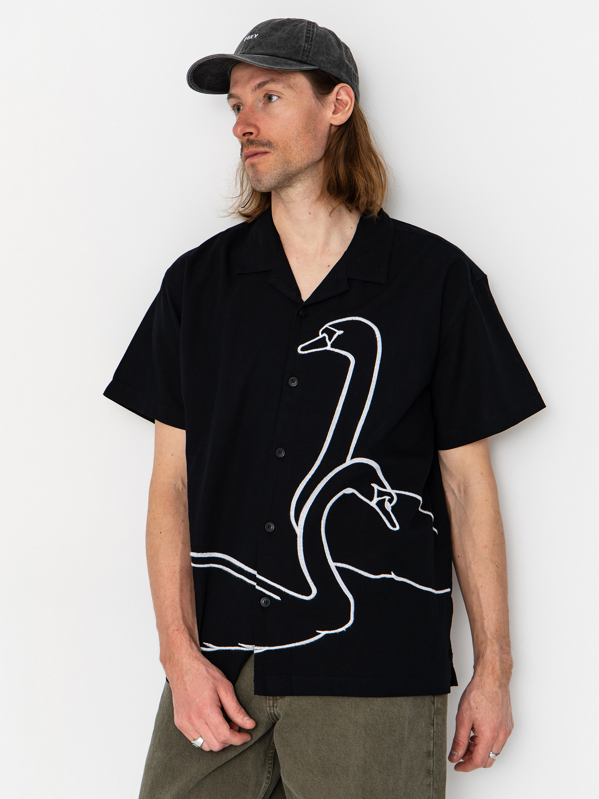 Риза OBEY Cliff (black)