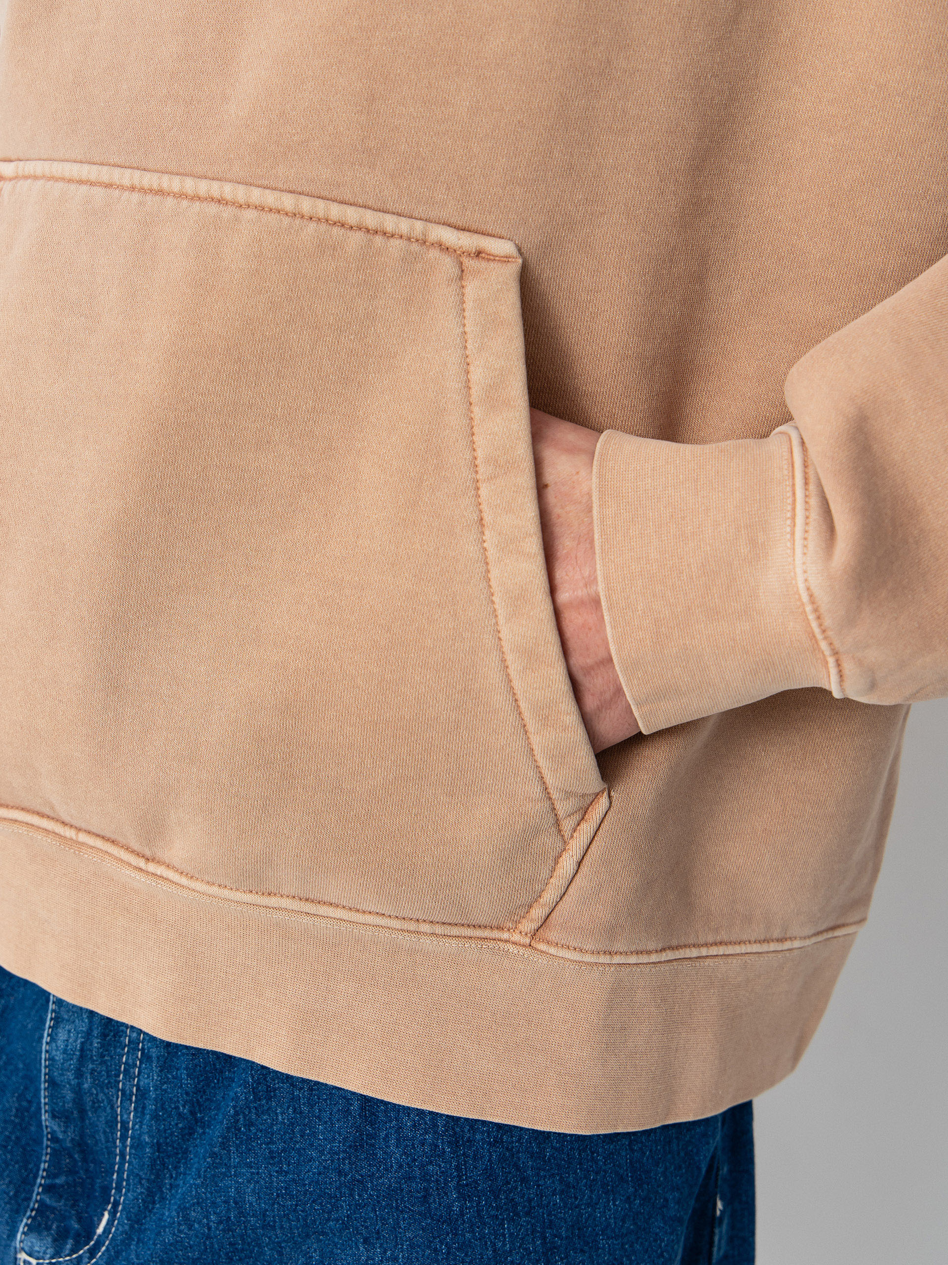 Суитшърт с качулка Vans Premium HD (warm taupe)