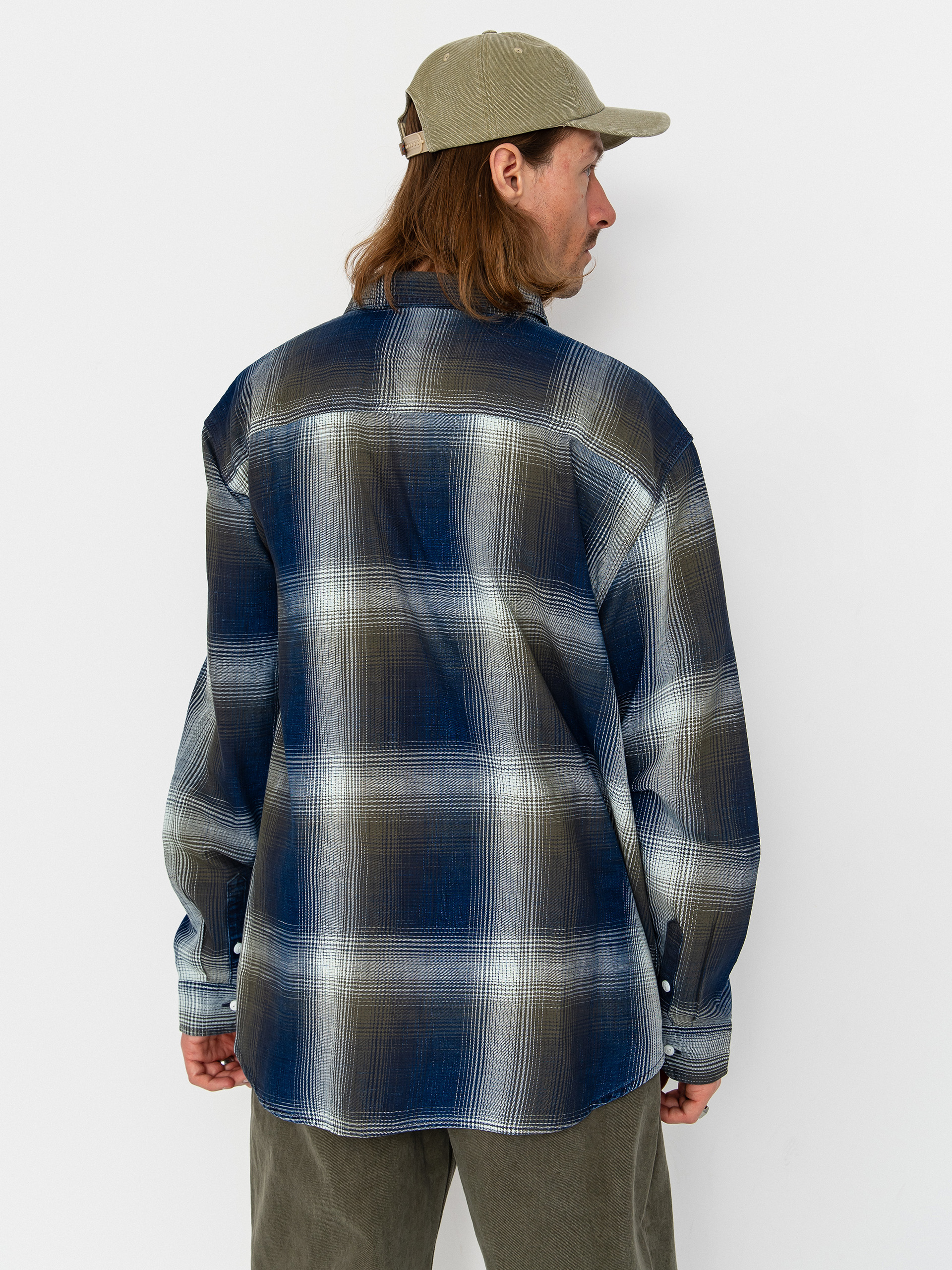 Риза Vans Indigo Plaid (mossy olive)