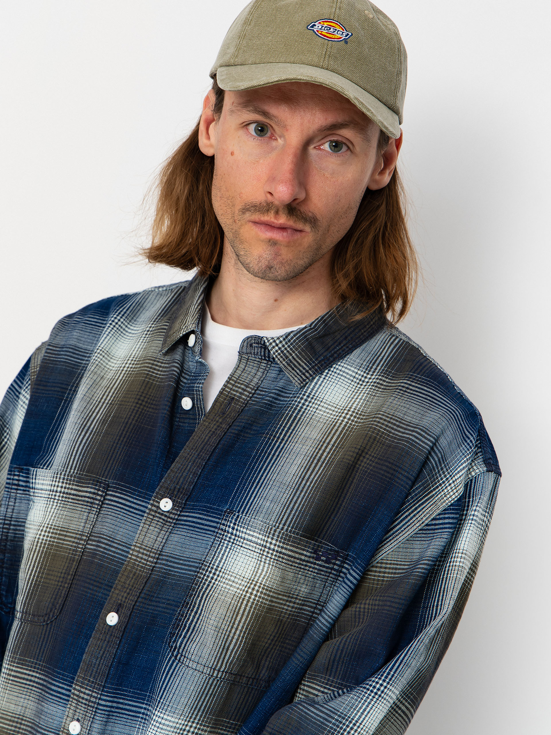 Риза Vans Indigo Plaid (mossy olive)