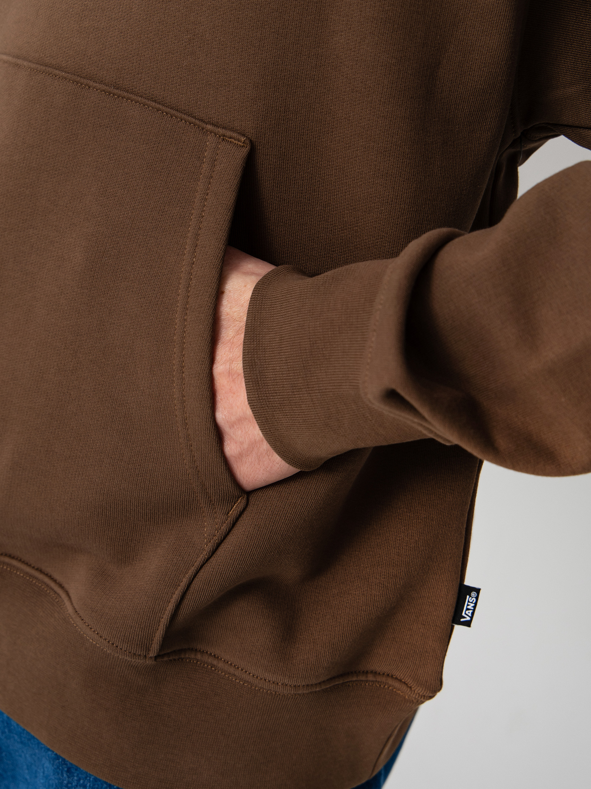 Суитшърт с качулка Vans Stone Swirl Loose HD (vintage cocoa)