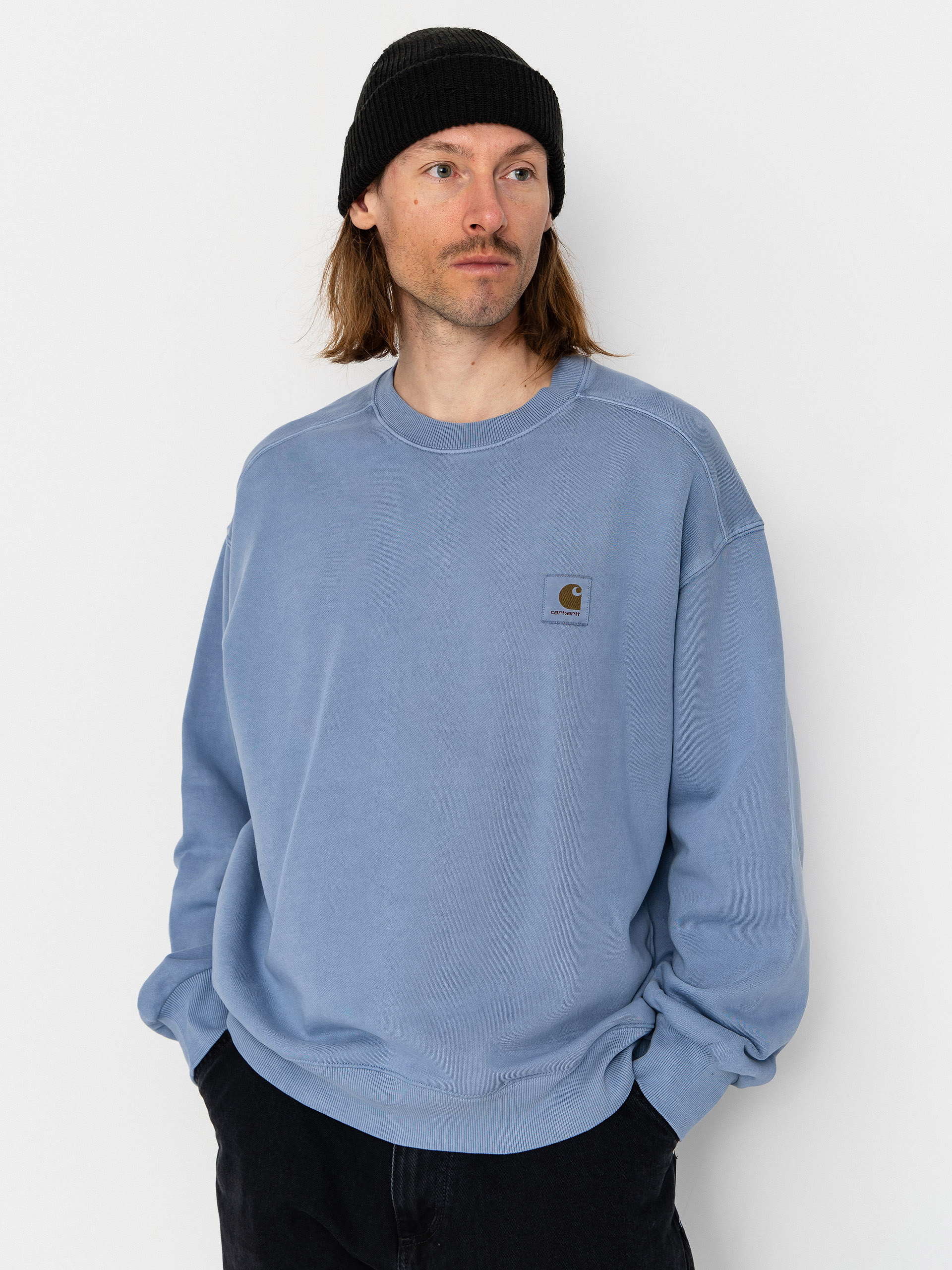 Суитшърт Carhartt WIP Nelson (gentle blue)