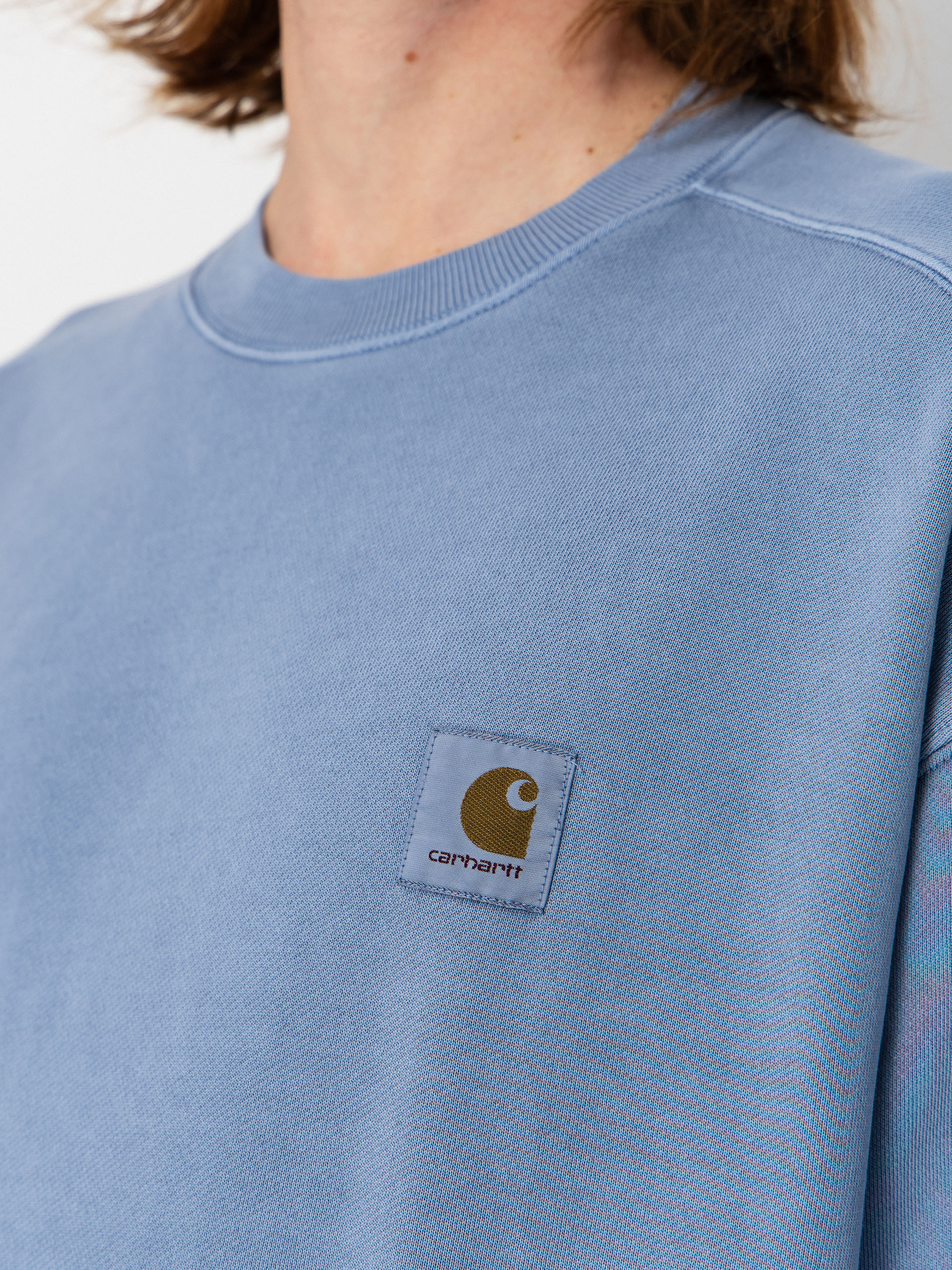Суитшърт Carhartt WIP Nelson (gentle blue)