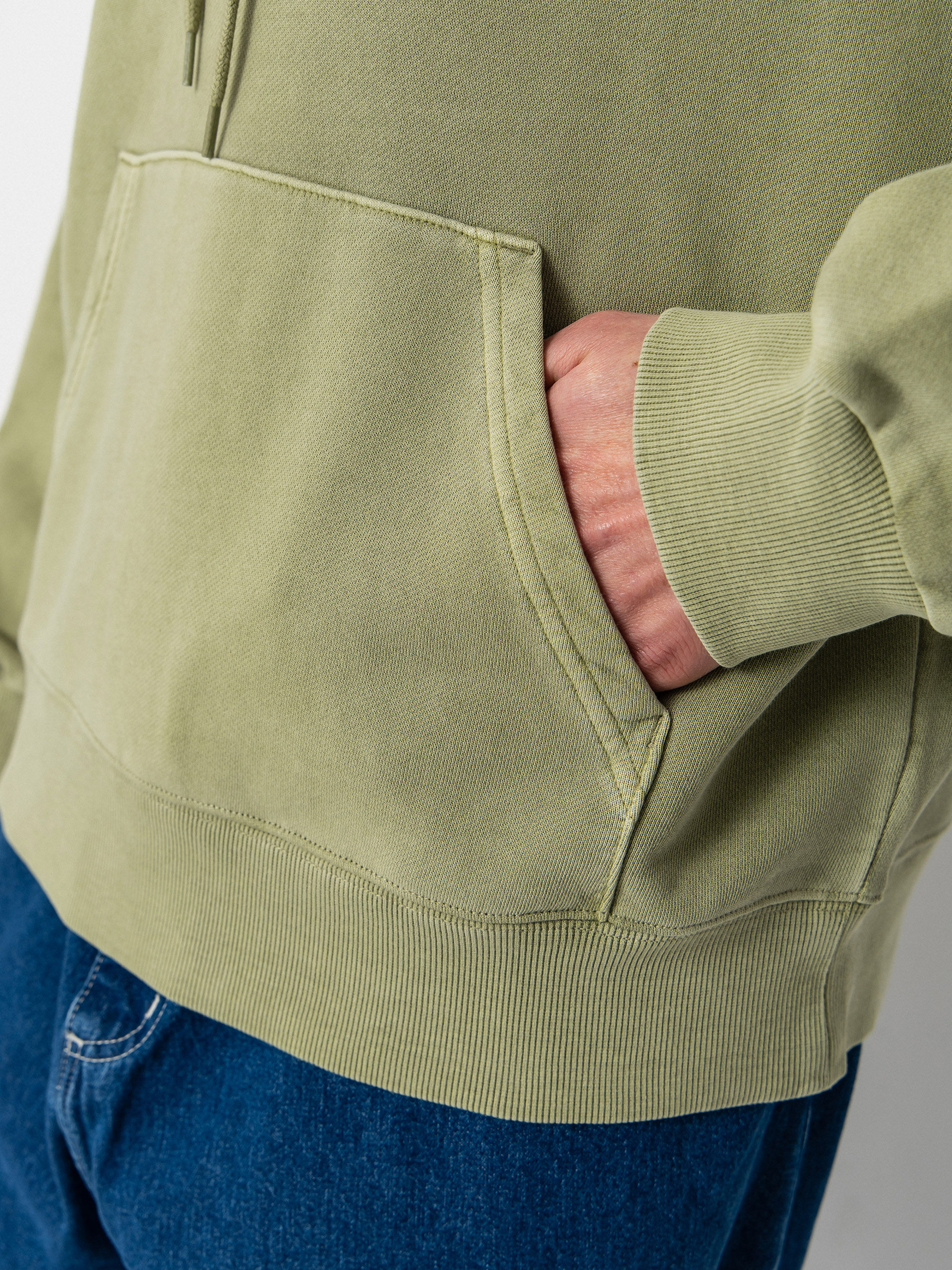 Суитшърт с качулка Carhartt WIP Nelson HD (gentle green)