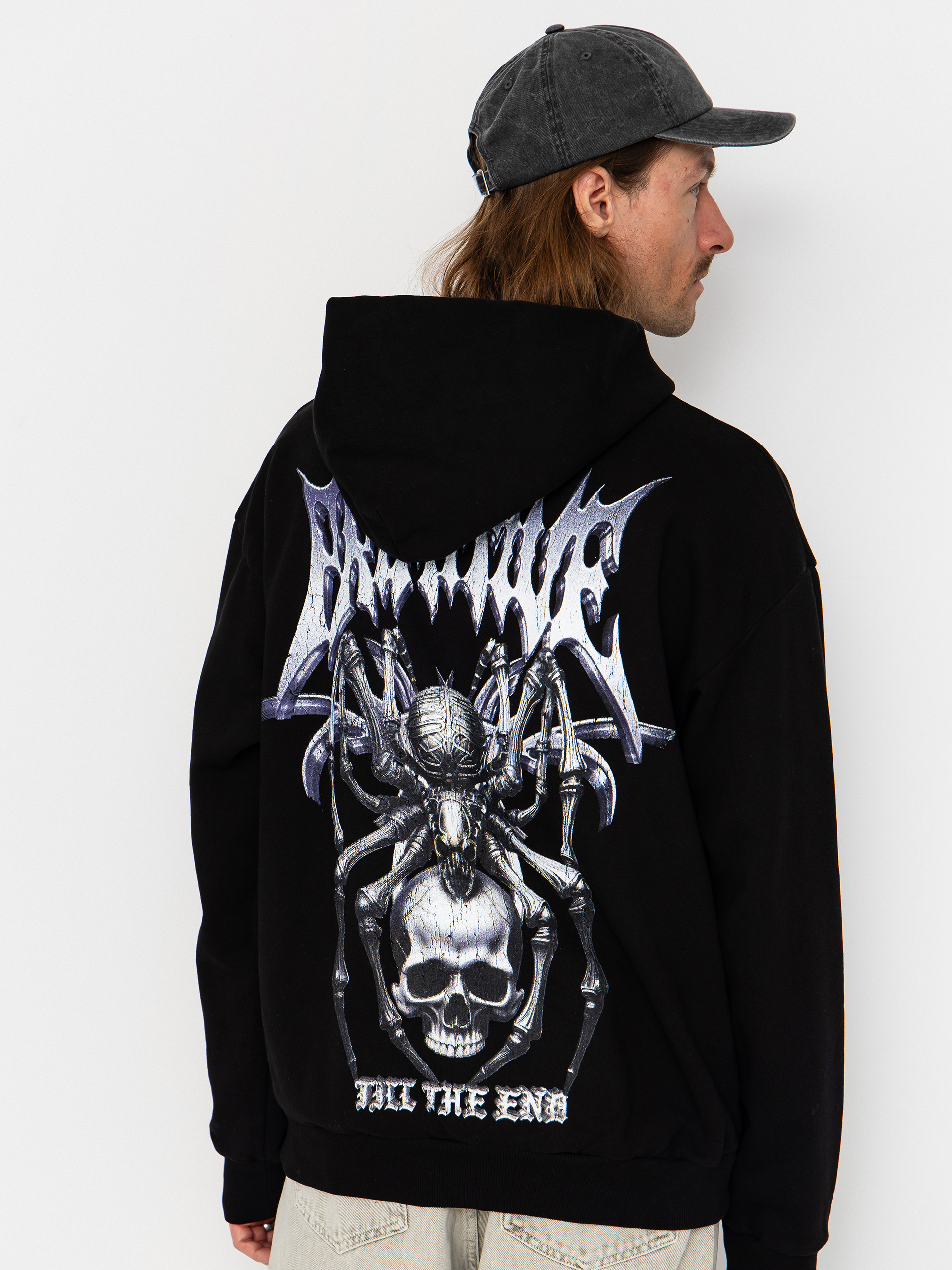 Суитшърт с качулка Primitive Creeper HD (black)