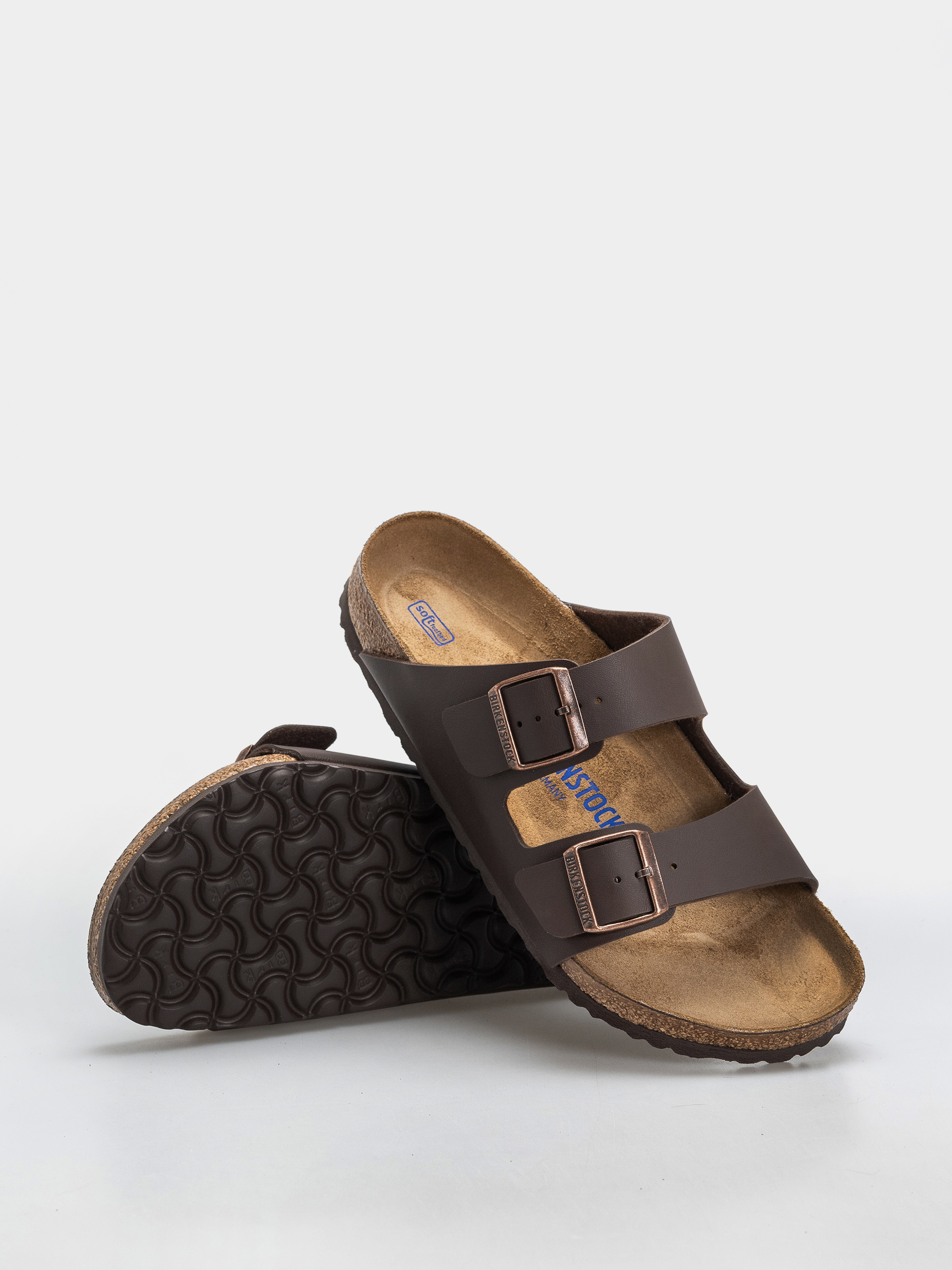 Чехли Birkenstock Arizona Soft Footbed Birko Flor Regular (dark brown)