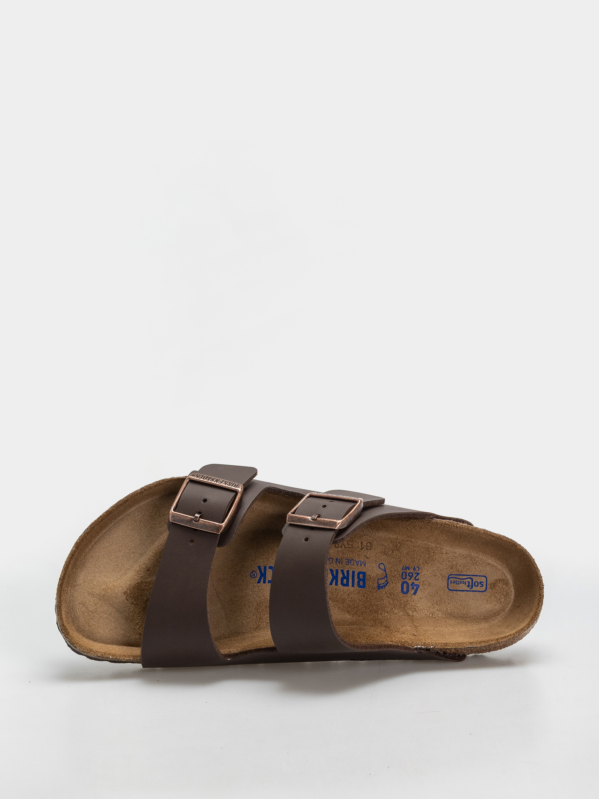 Чехли Birkenstock Arizona Soft Footbed Birko Flor Regular (dark brown)