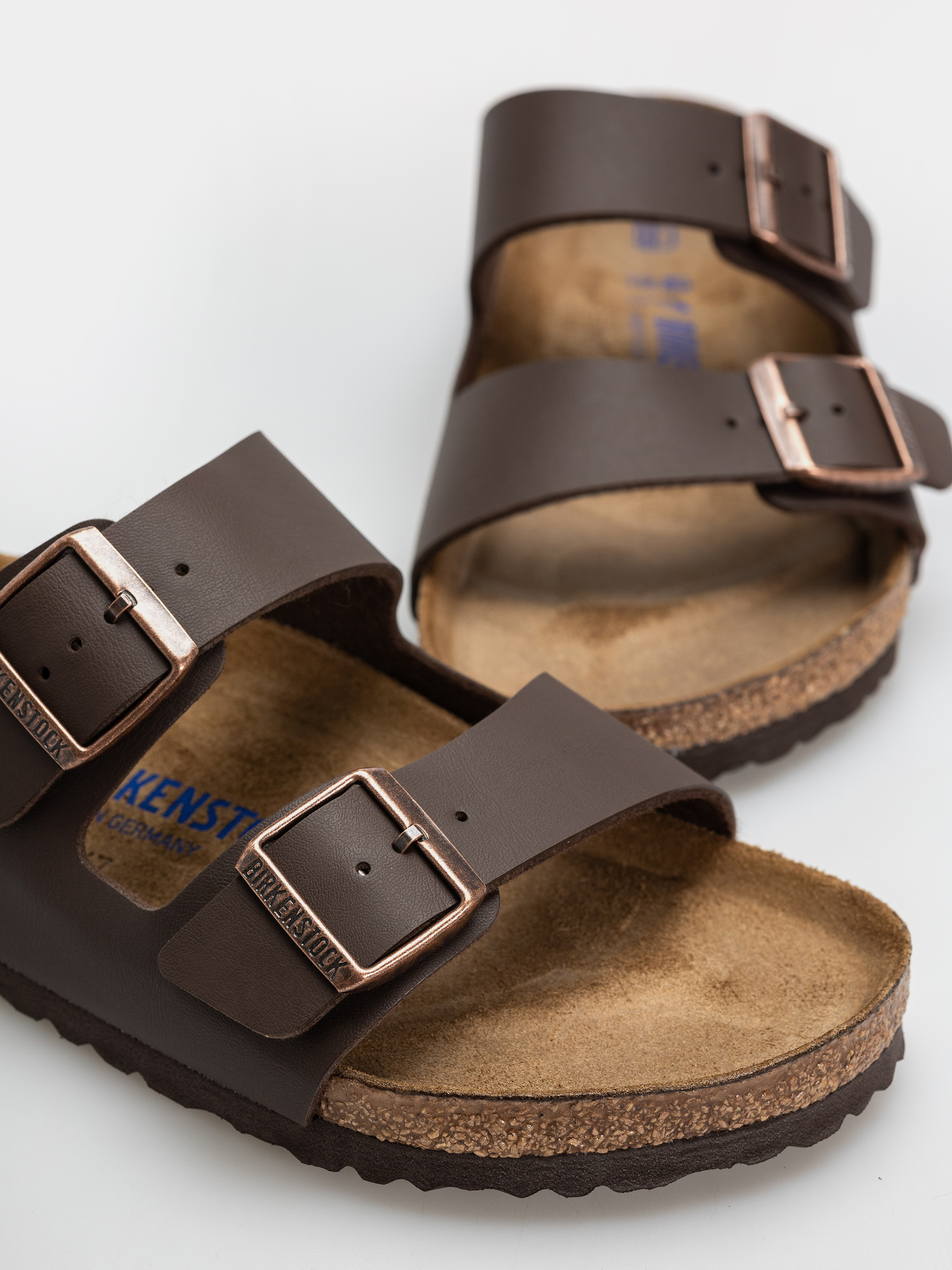 Чехли Birkenstock Arizona Soft Footbed Birko Flor Regular (dark brown)