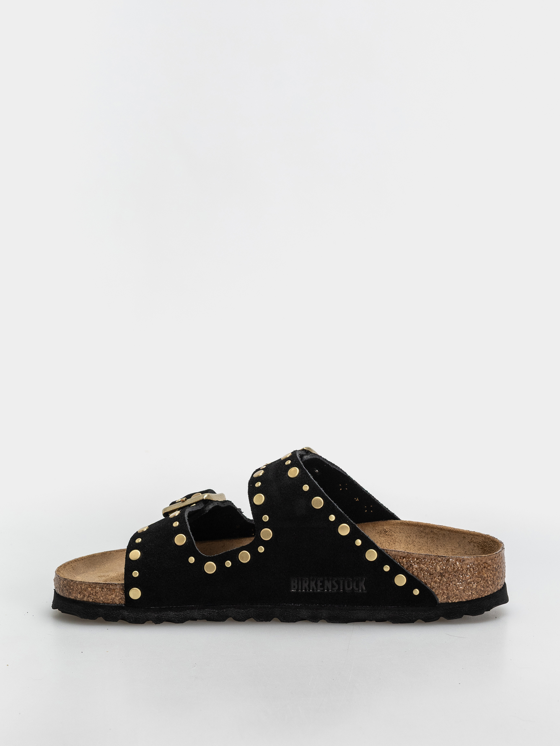Чехли Birkenstock Arizona Rivets Suede Leather Narrow Wmn (black)