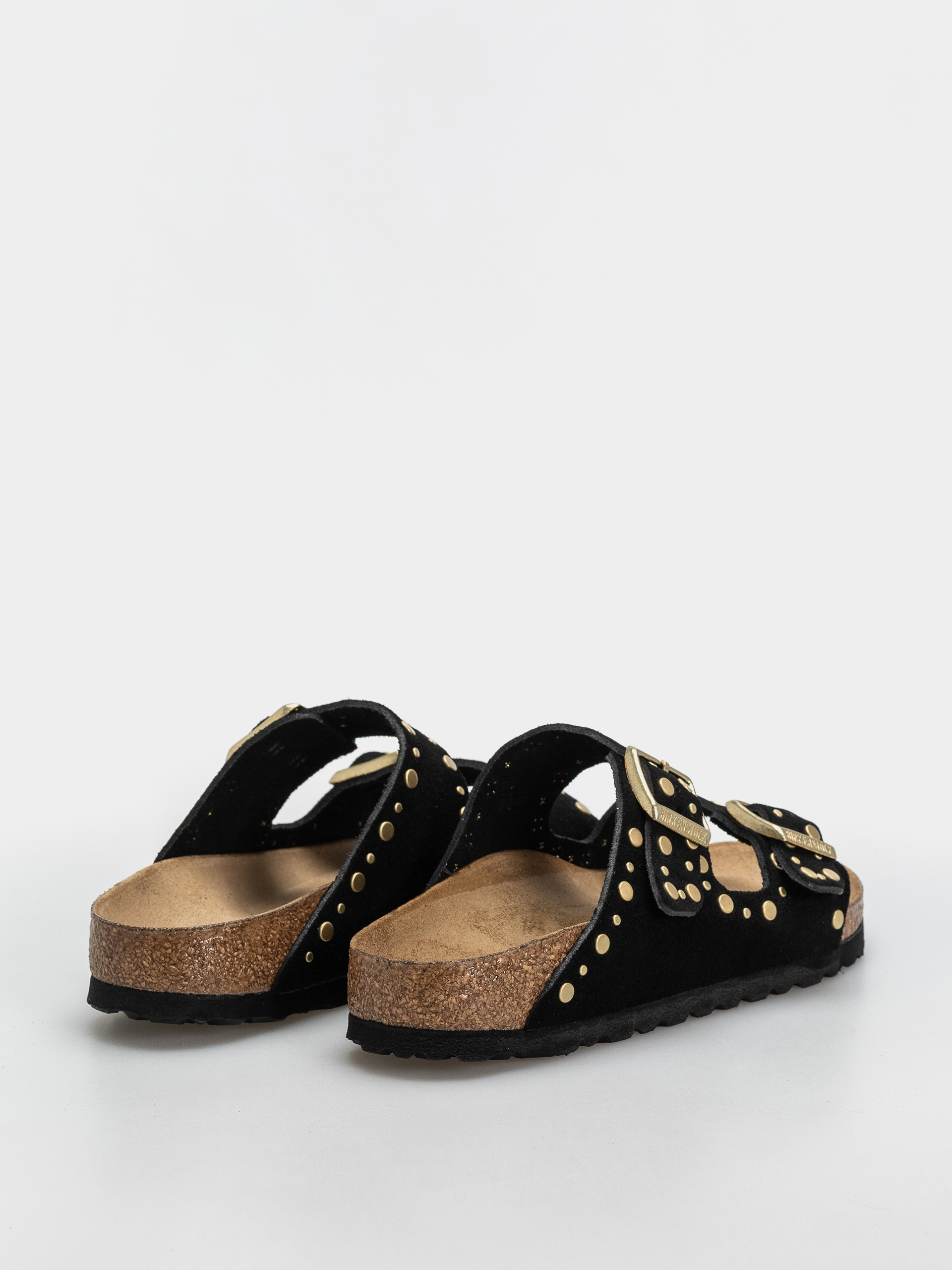 Чехли Birkenstock Arizona Rivets Suede Leather Narrow Wmn (black)