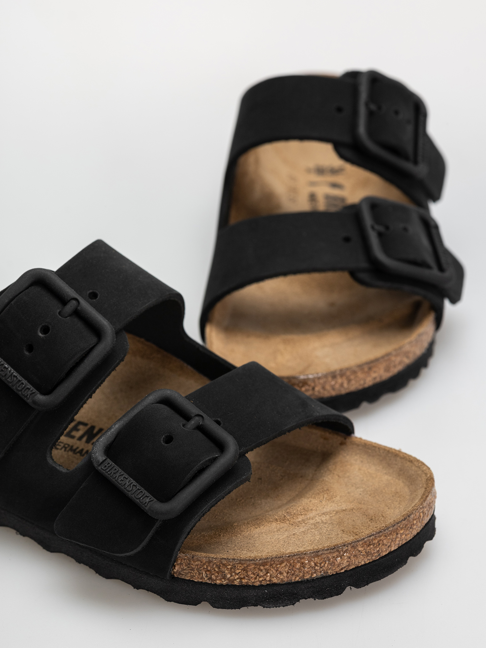 Чехли Birkenstock Arizona Wire Buckle Nubuck Leather Narrow (black)