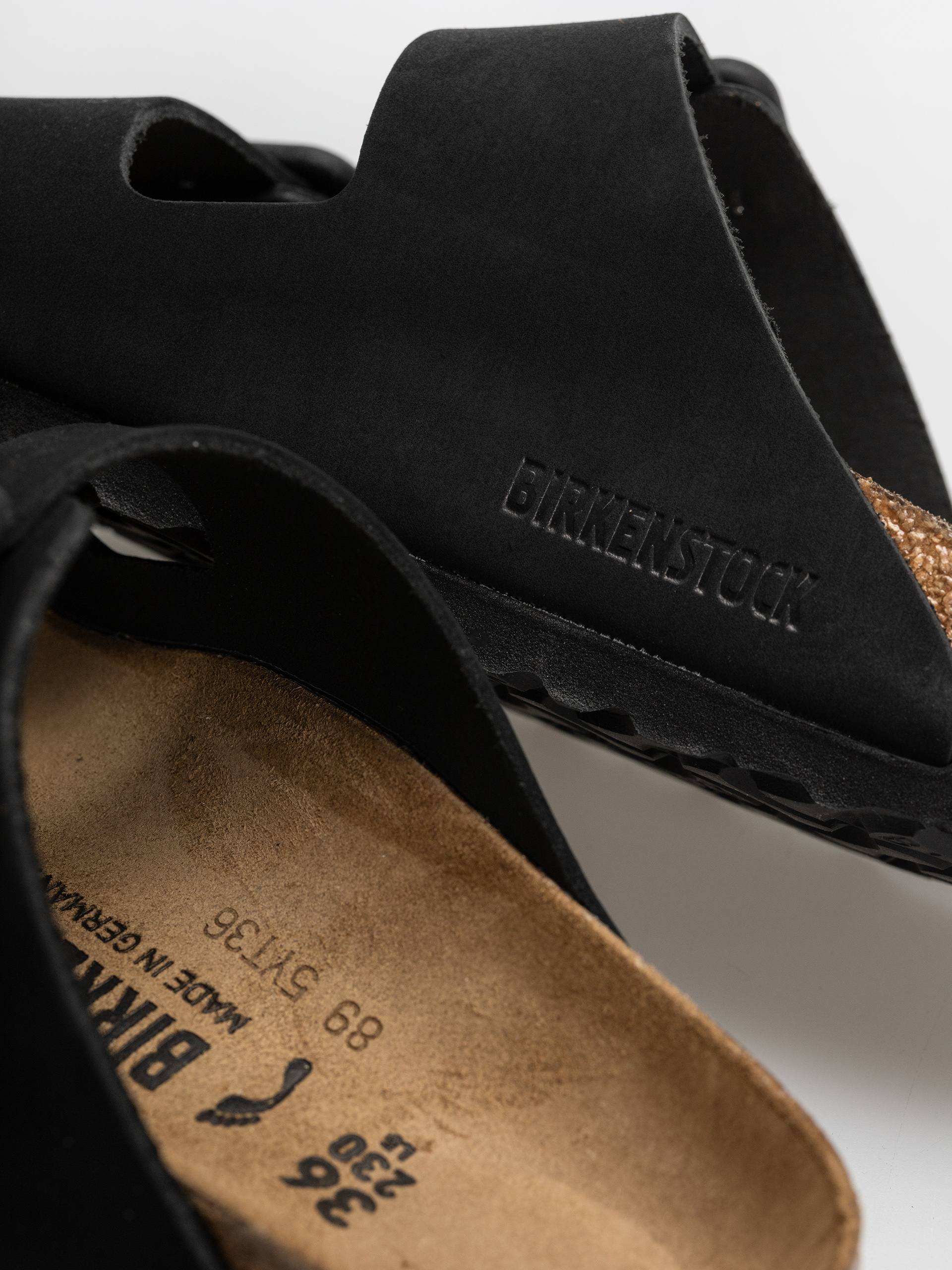 Чехли Birkenstock Arizona Wire Buckle Nubuck Leather Narrow (black)