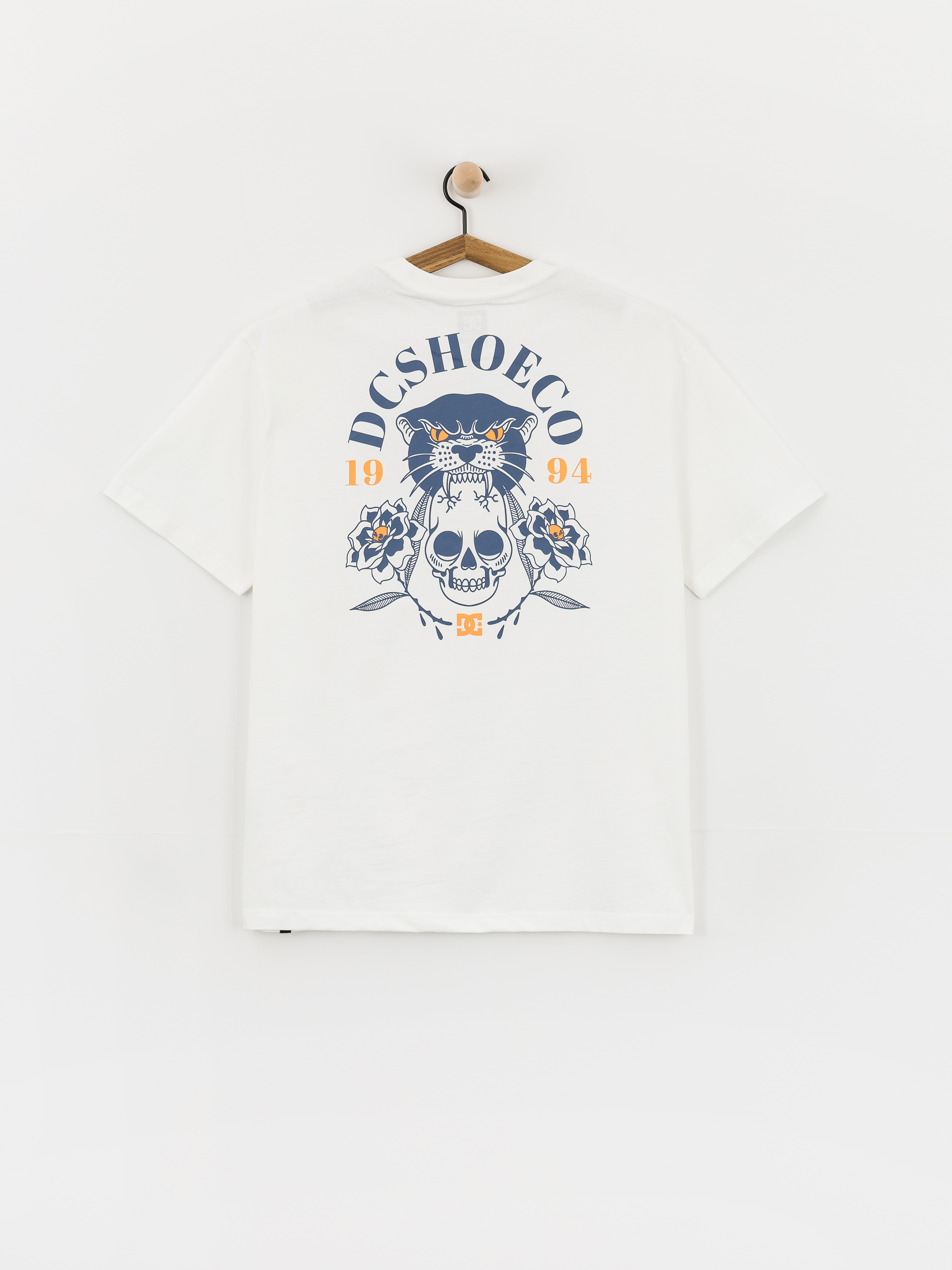 Тениска DC Tiger Bite - бял (white)