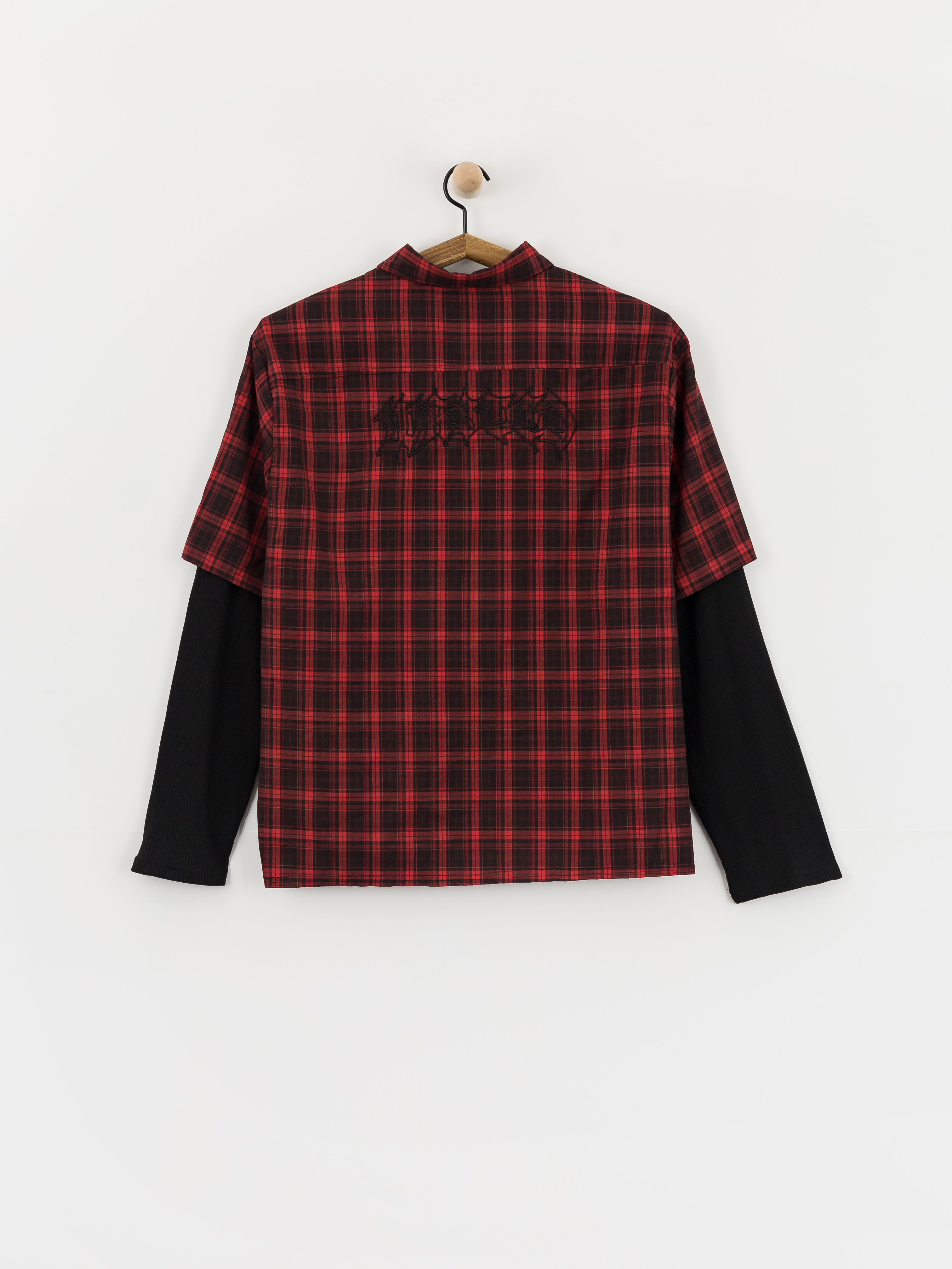 Риза Wasted Paris Tartan Age Shirt (fire red/black)