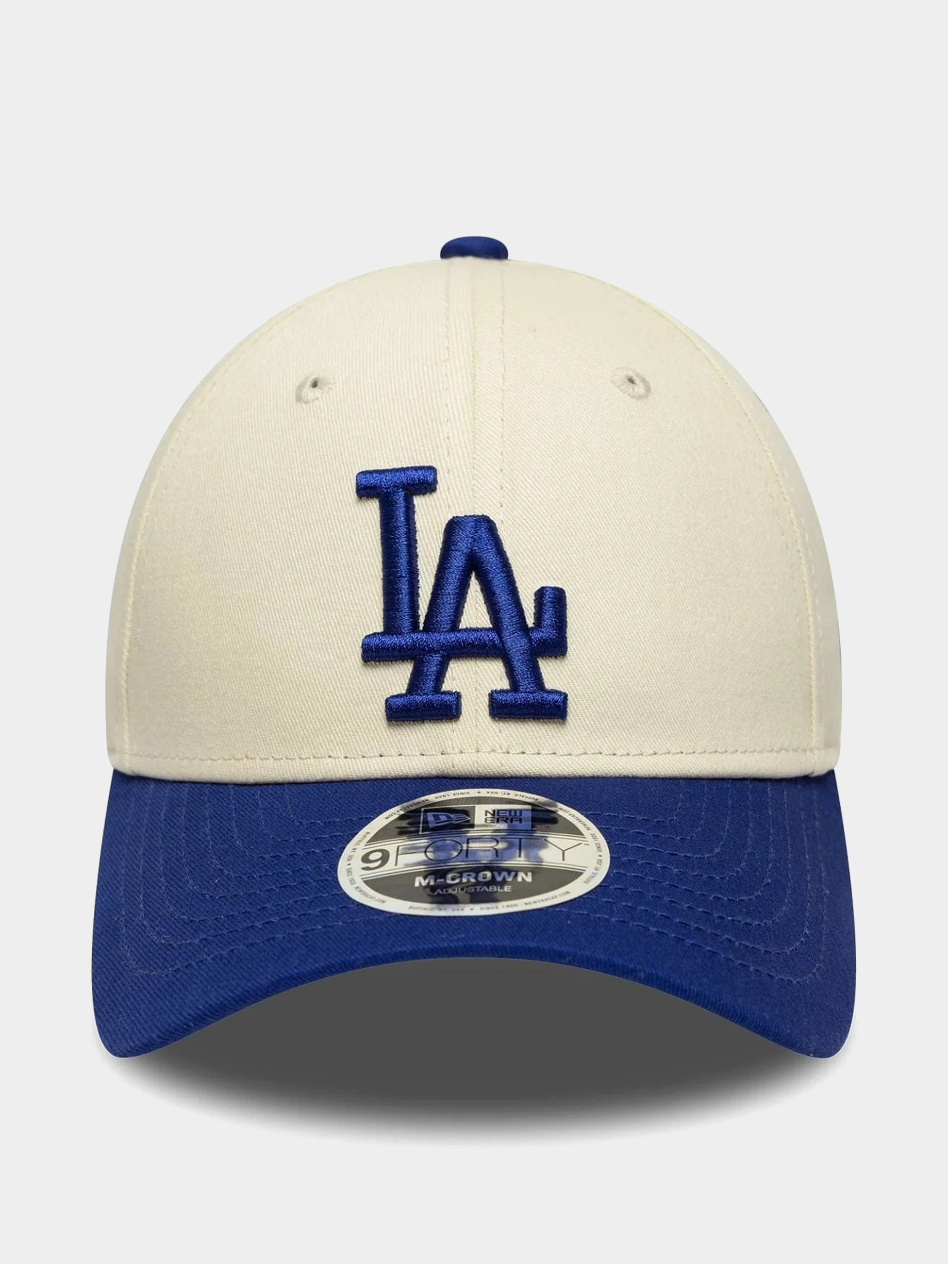 Шапка с козирка New Era 9Forty Mcrown La Dodgers (light cream/royal blue)