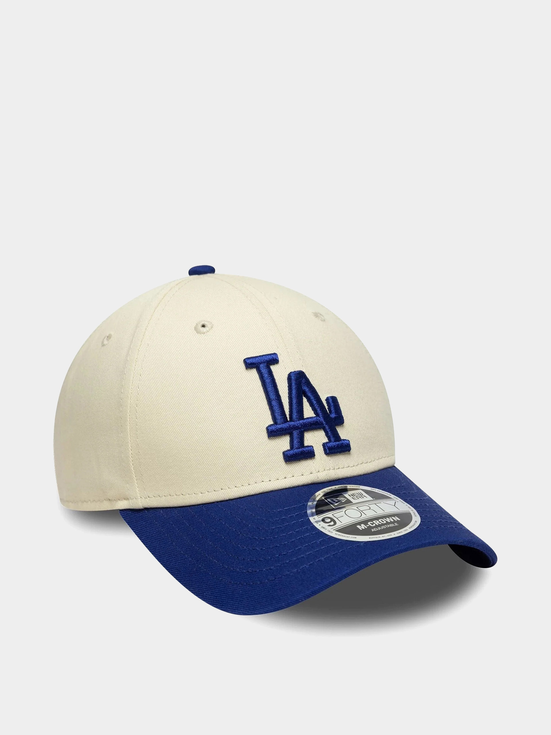 Шапка с козирка New Era 9Forty Mcrown La Dodgers (light cream/royal blue)