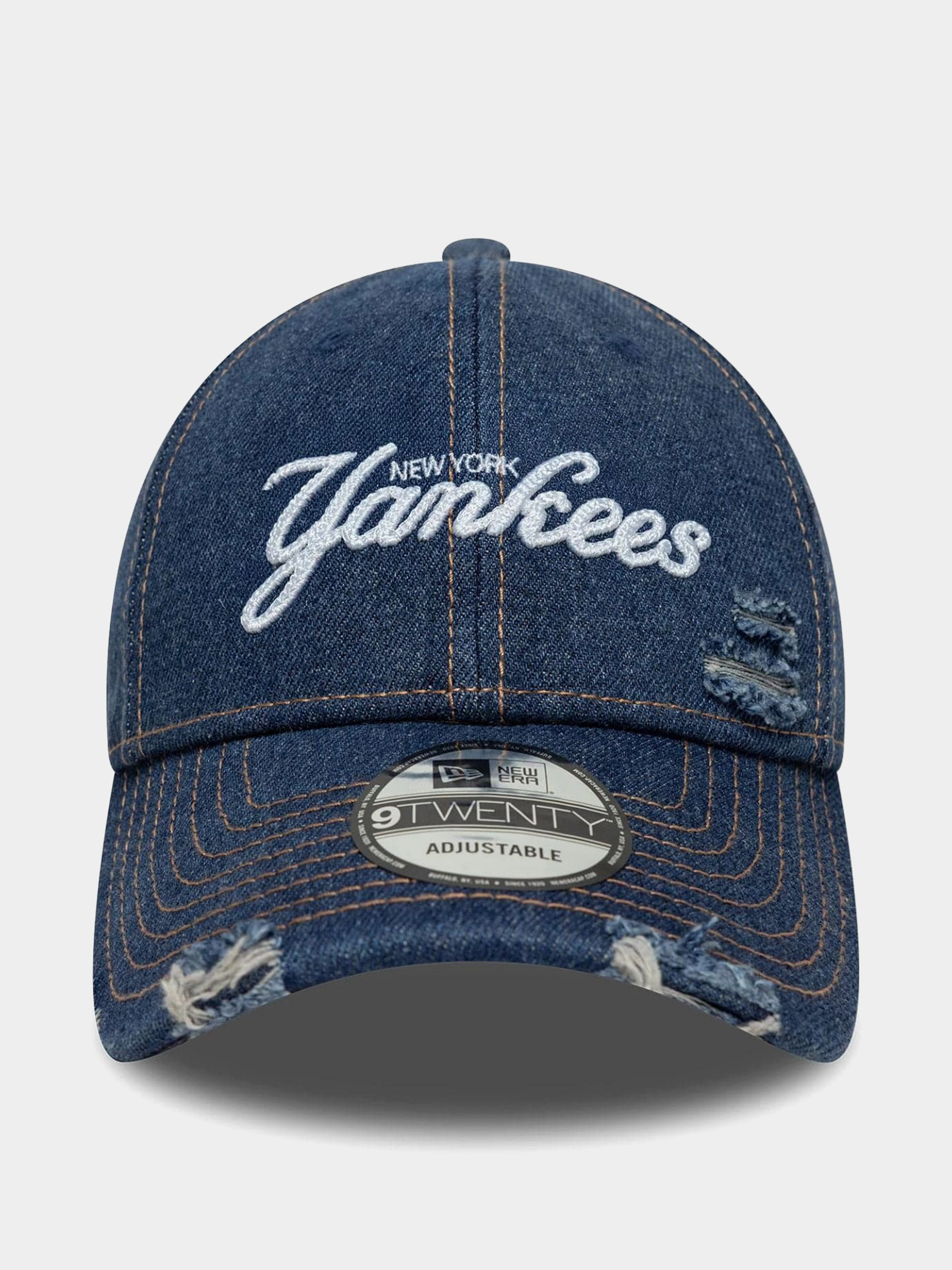 Шапка с козирка New Era Denim Distress 9Twenty New York Yankees (navy)