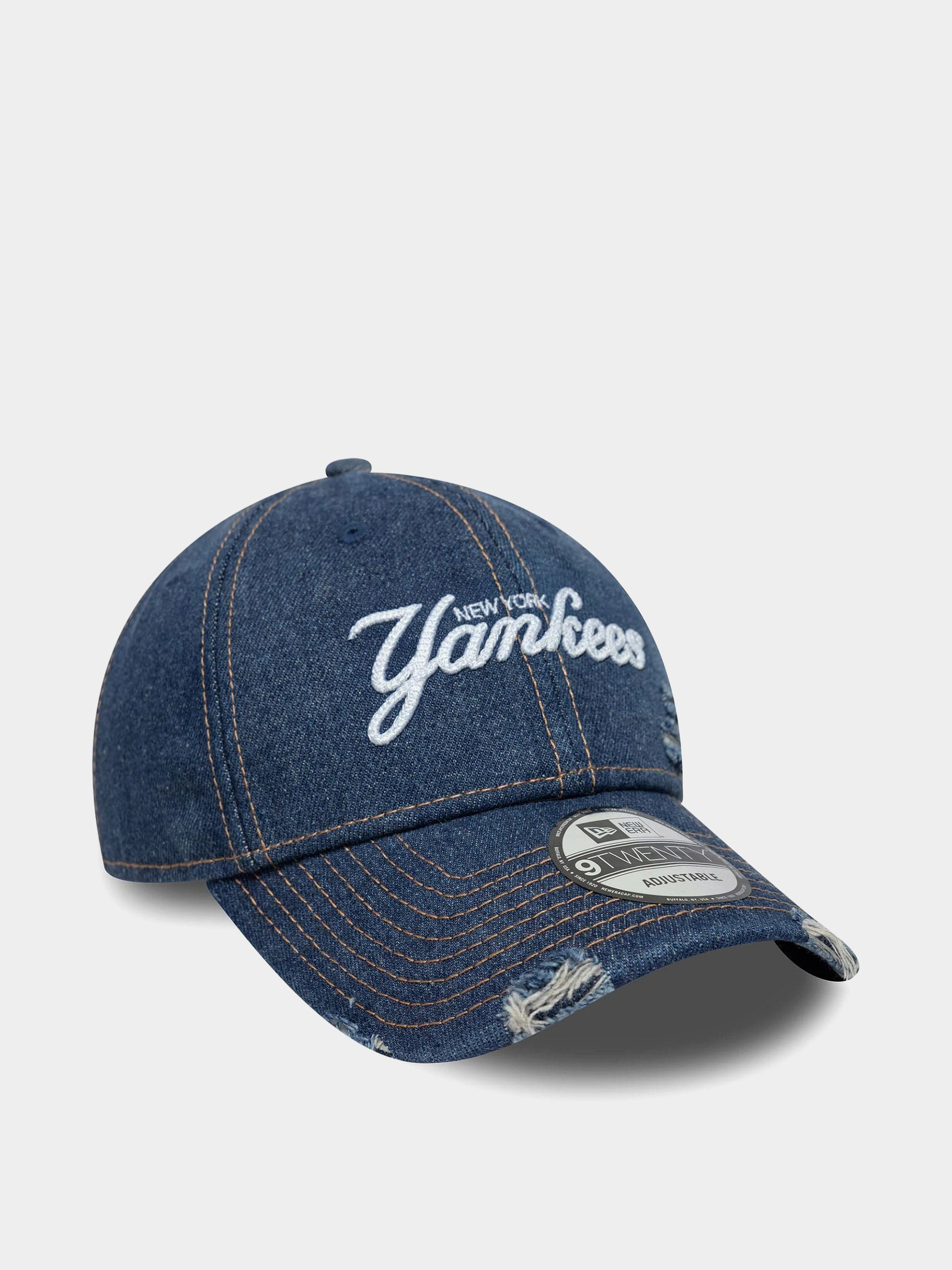 Шапка с козирка New Era Denim Distress 9Twenty New York Yankees (navy)