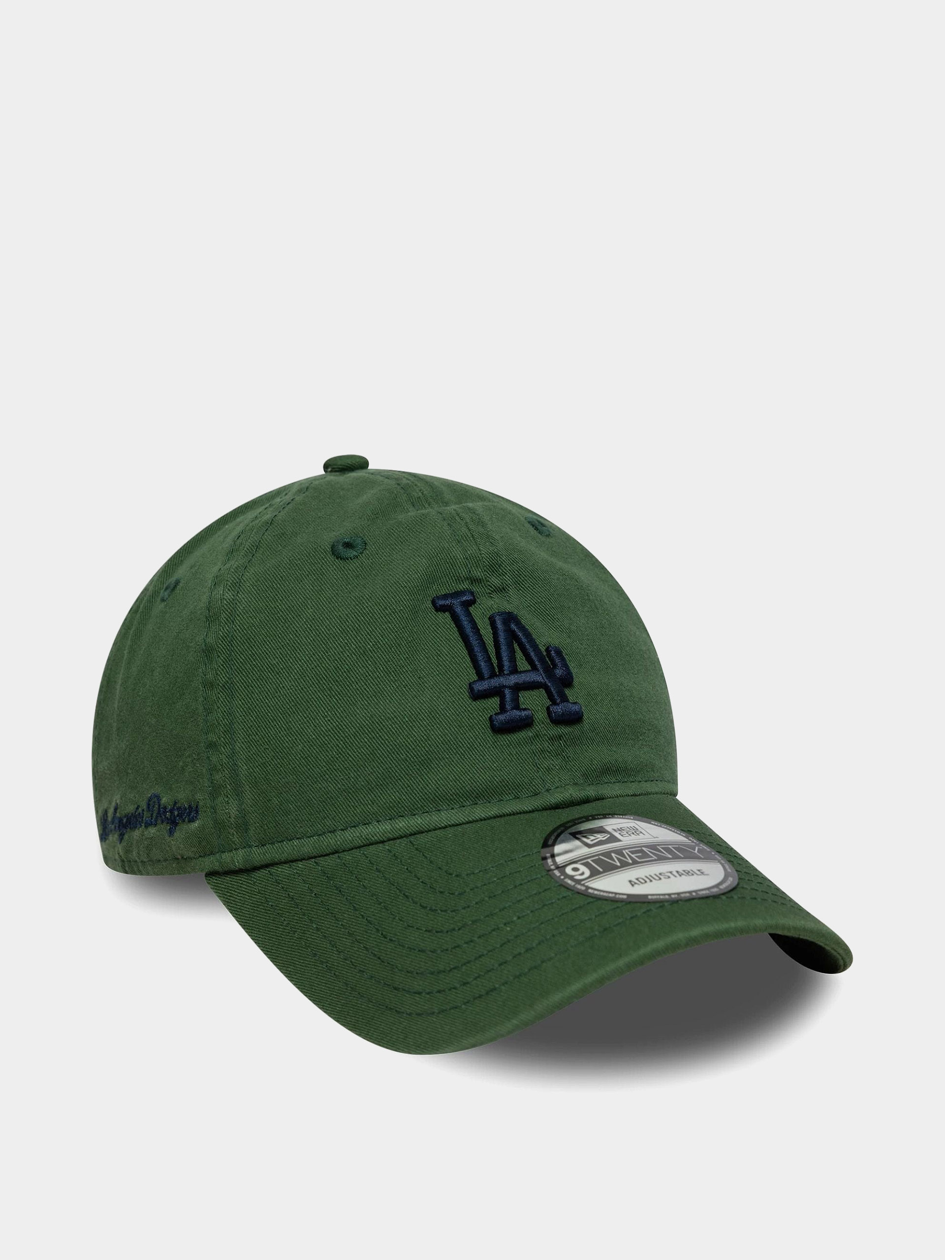Шапка с козирка New Era Washed Script 9Twenty La Dodgers (cigar/navy)