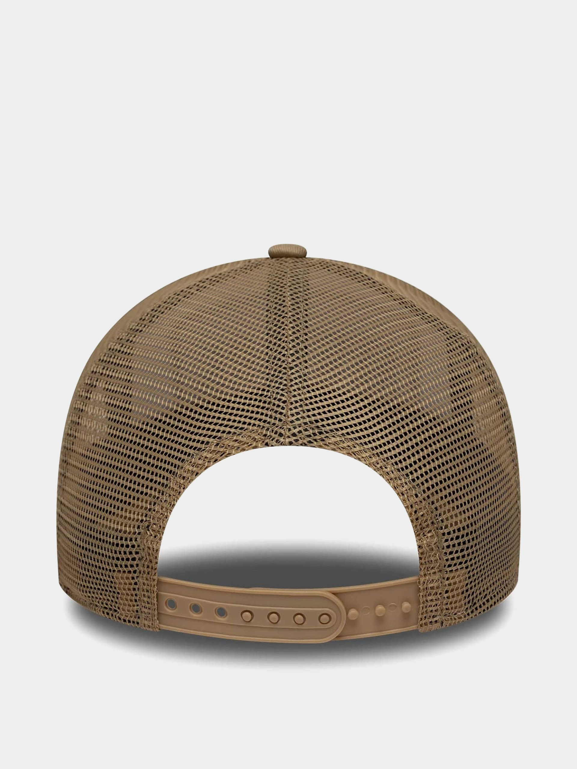 Шапка с козирка New Era Location Patch Trucker (camel/white)