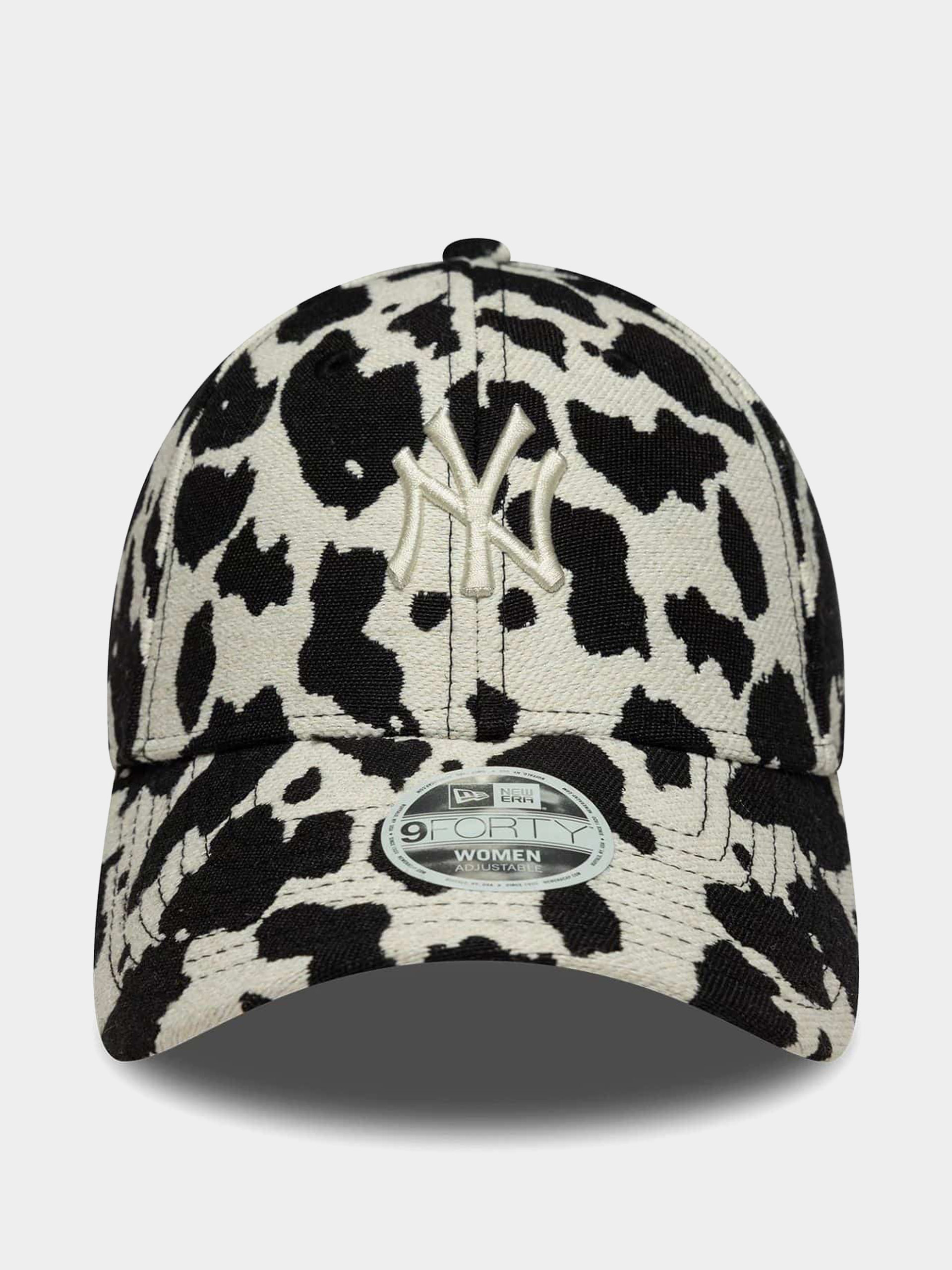Шапка с козирка New Era Cow Midi 9Forty New York Yankees Wmn (black/white)