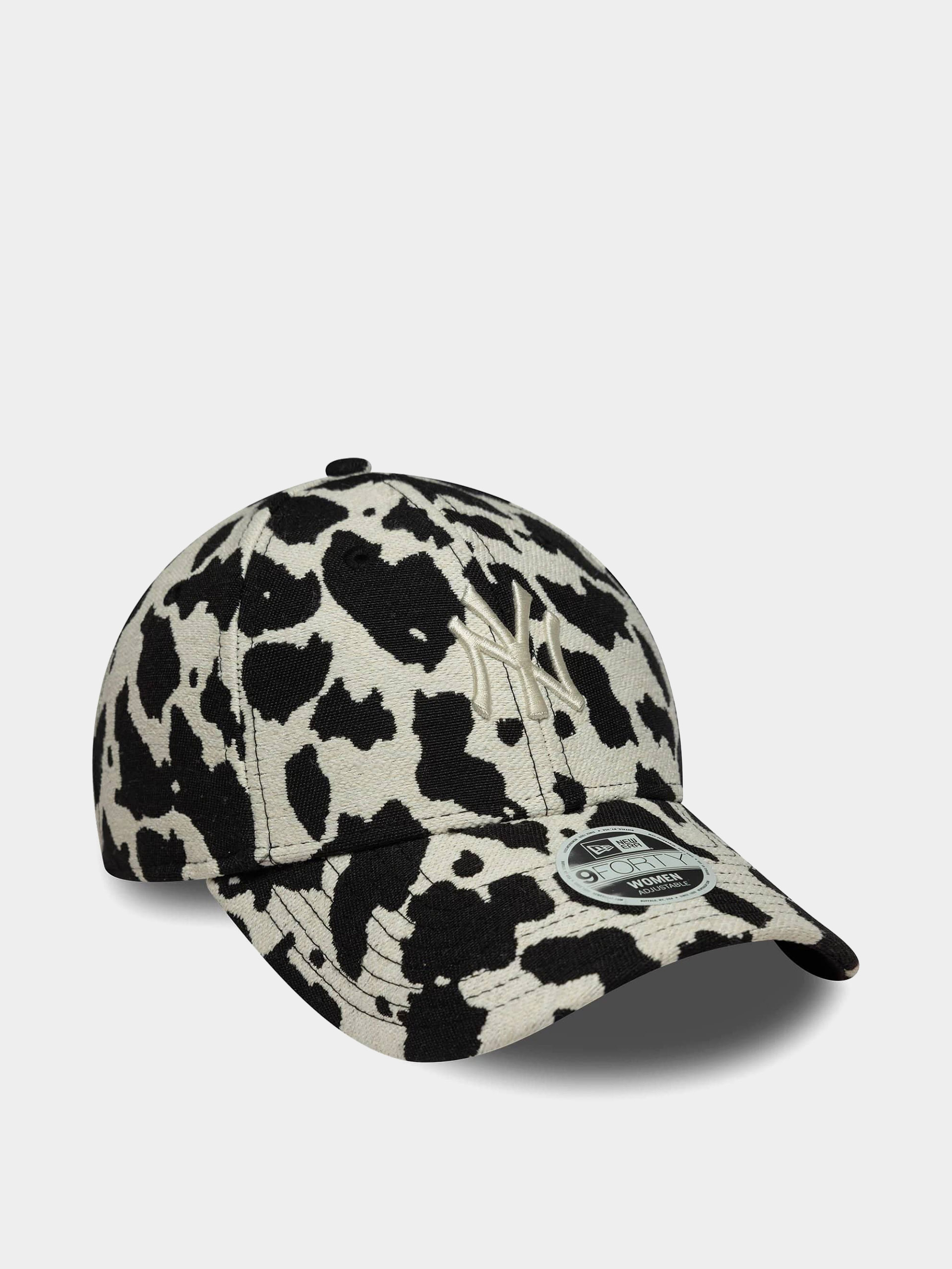 Шапка с козирка New Era Cow Midi 9Forty New York Yankees Wmn (black/white)