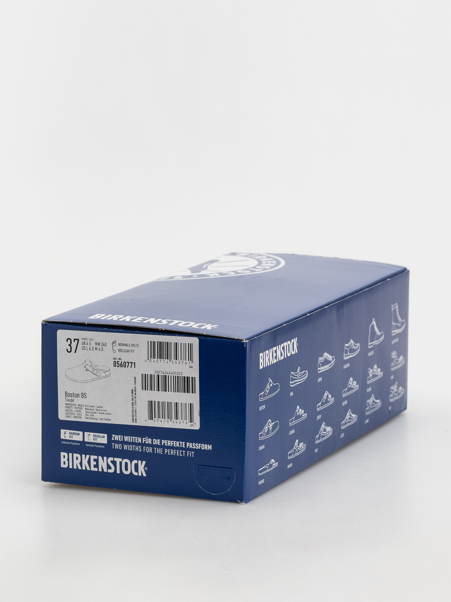 Чехли Birkenstock Boston SFB Suede Leather Regular (taupe)