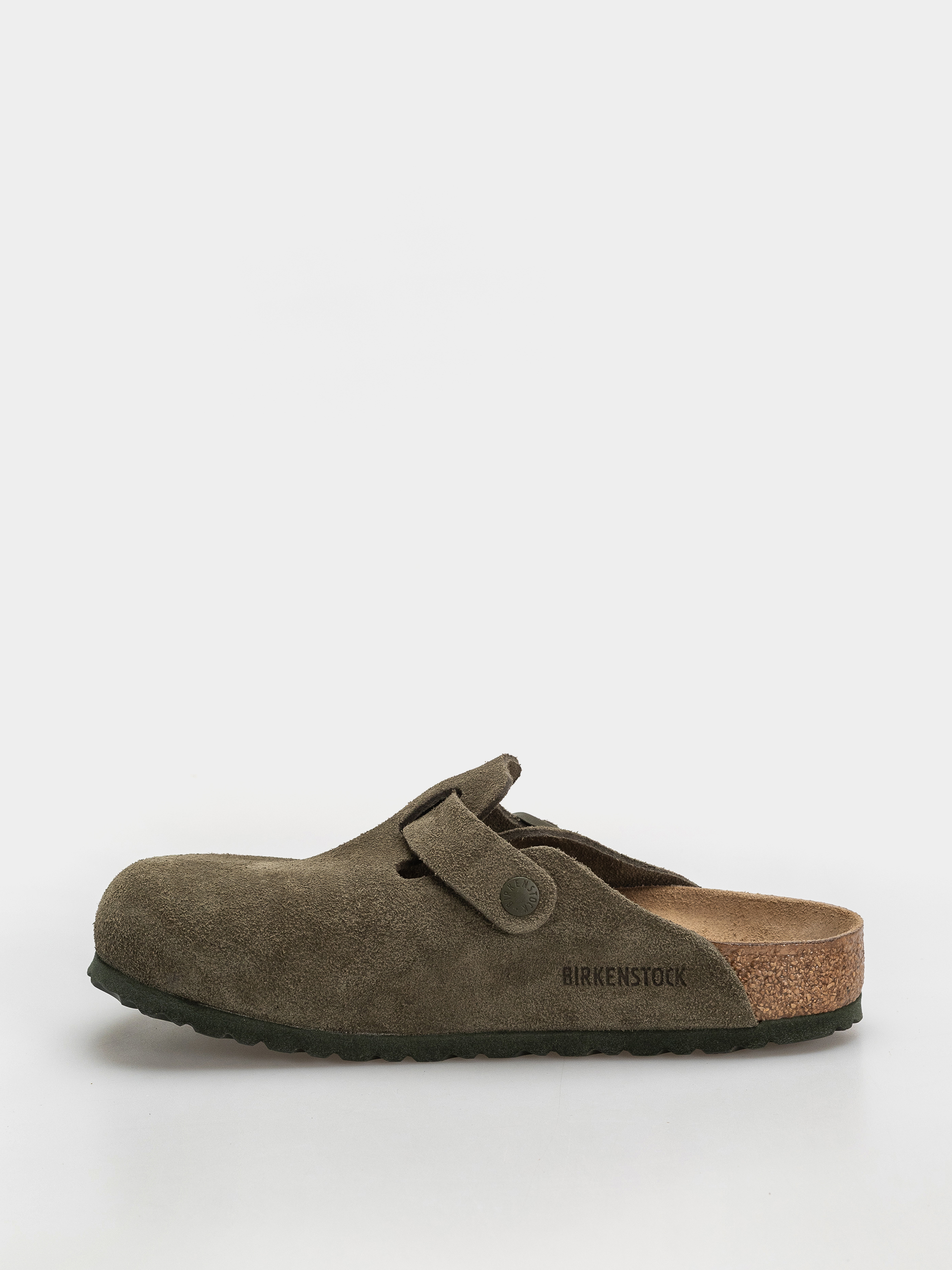Чехли Birkenstock Boston Suede Leather Regular (thyme)