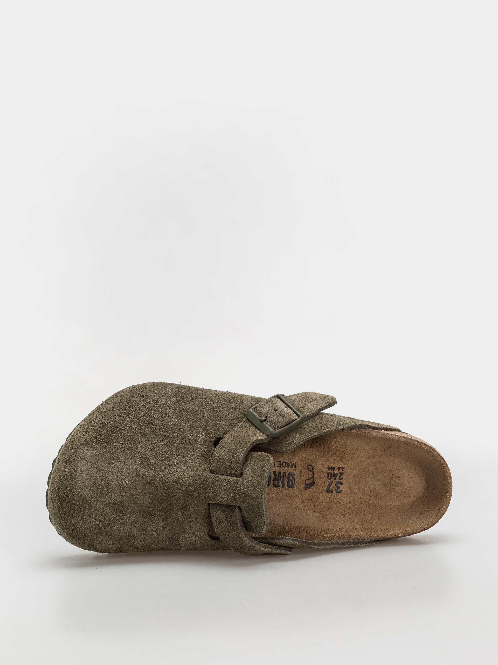 Чехли Birkenstock Boston Suede Leather Regular (thyme)