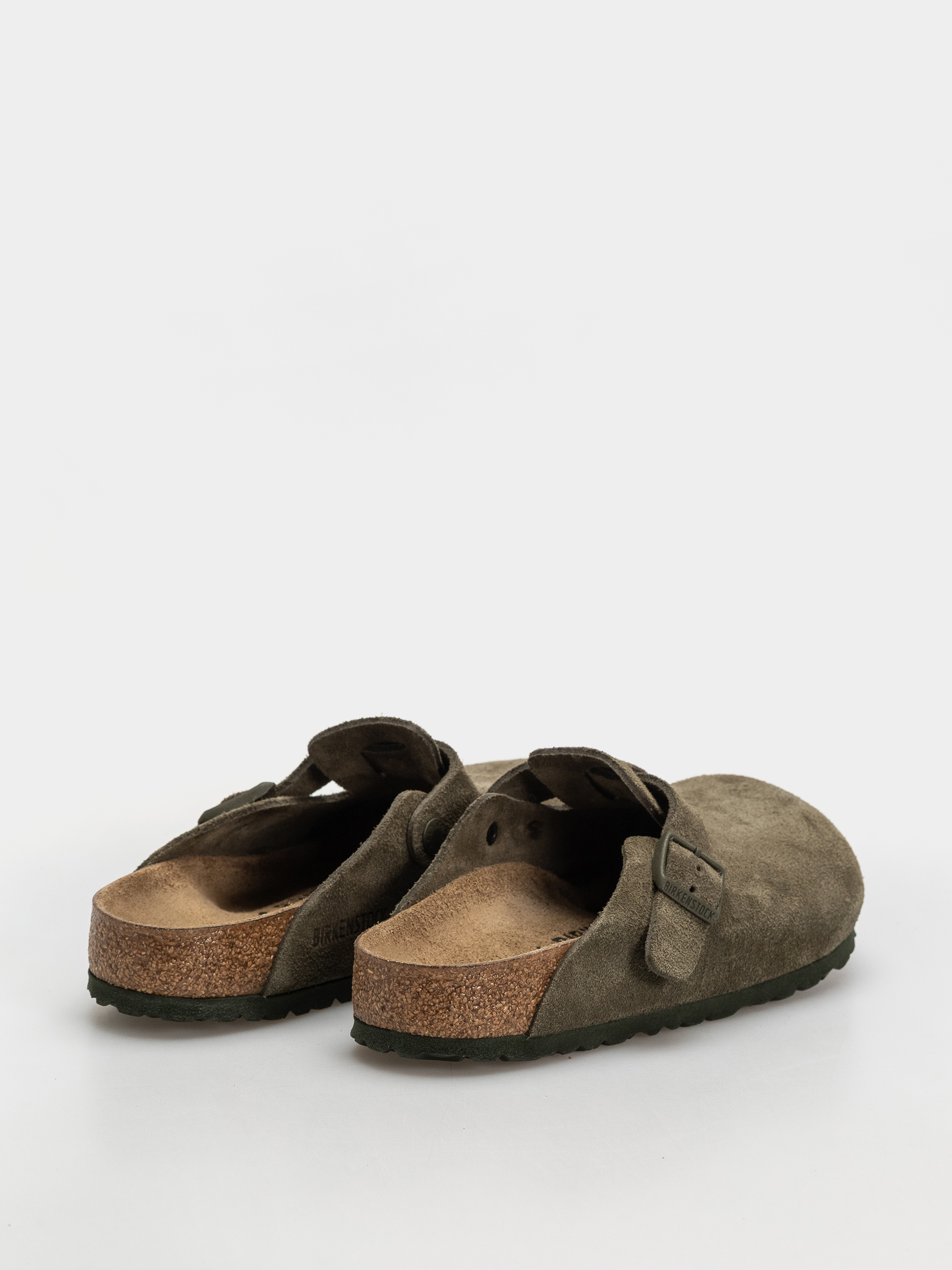 Чехли Birkenstock Boston Suede Leather Regular (thyme)