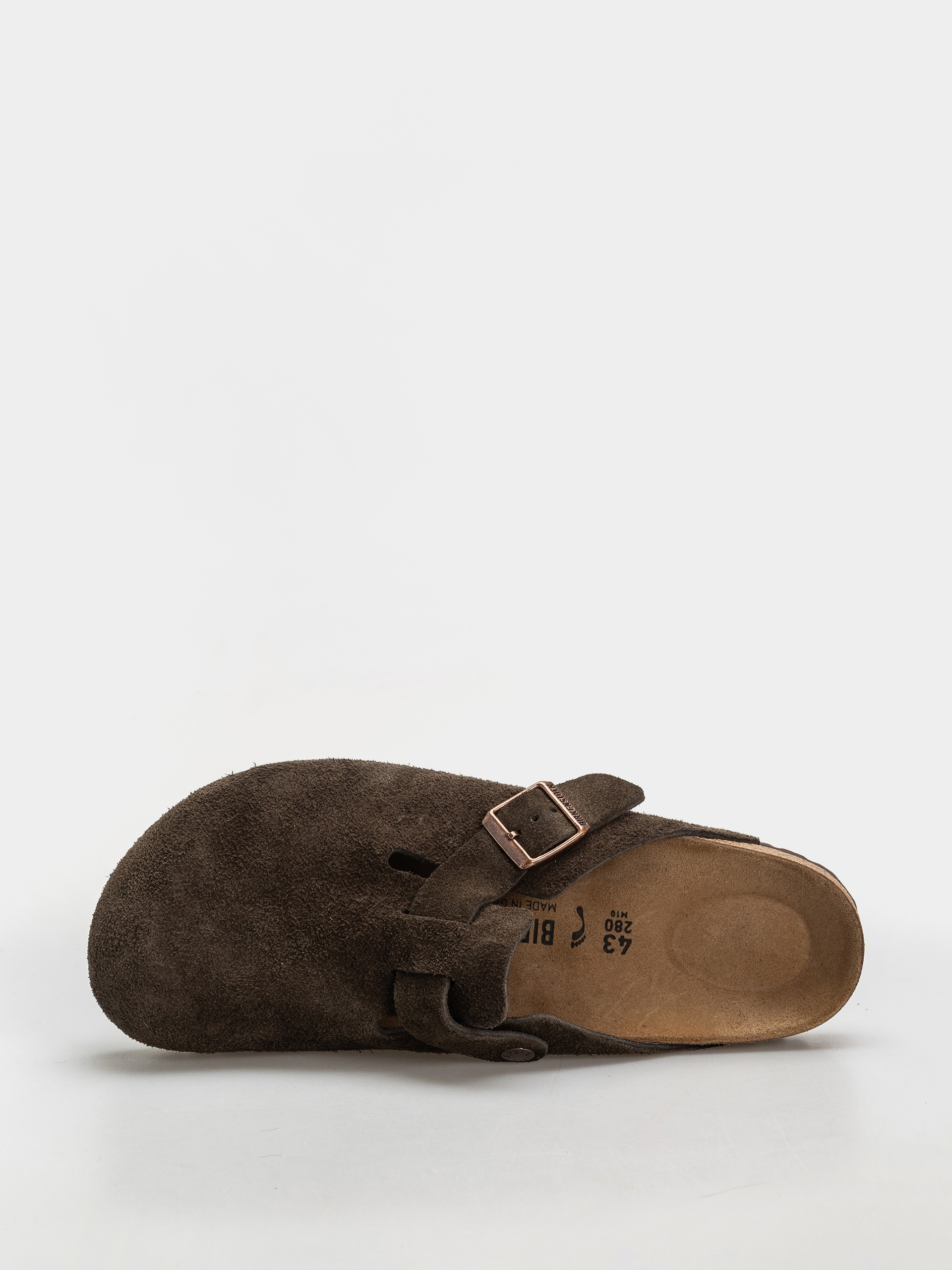 Чехли Birkenstock Boston Suede Leather Narrow (mocca)