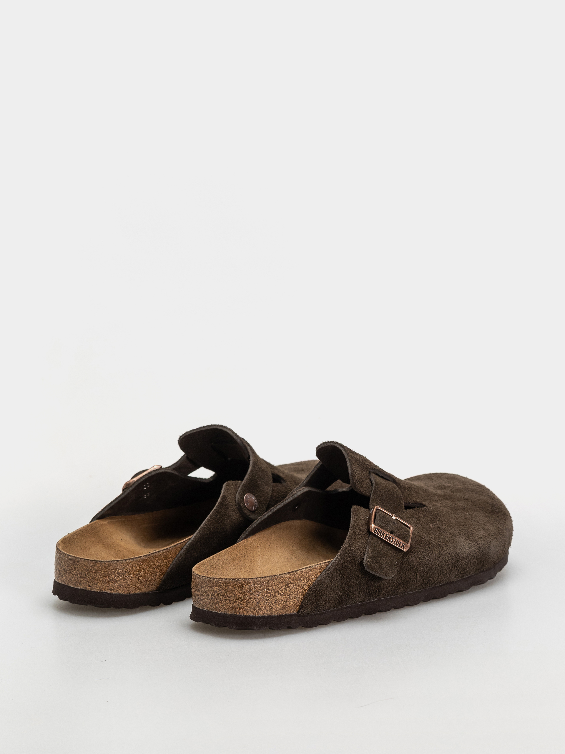 Чехли Birkenstock Boston Suede Leather Narrow (mocca)