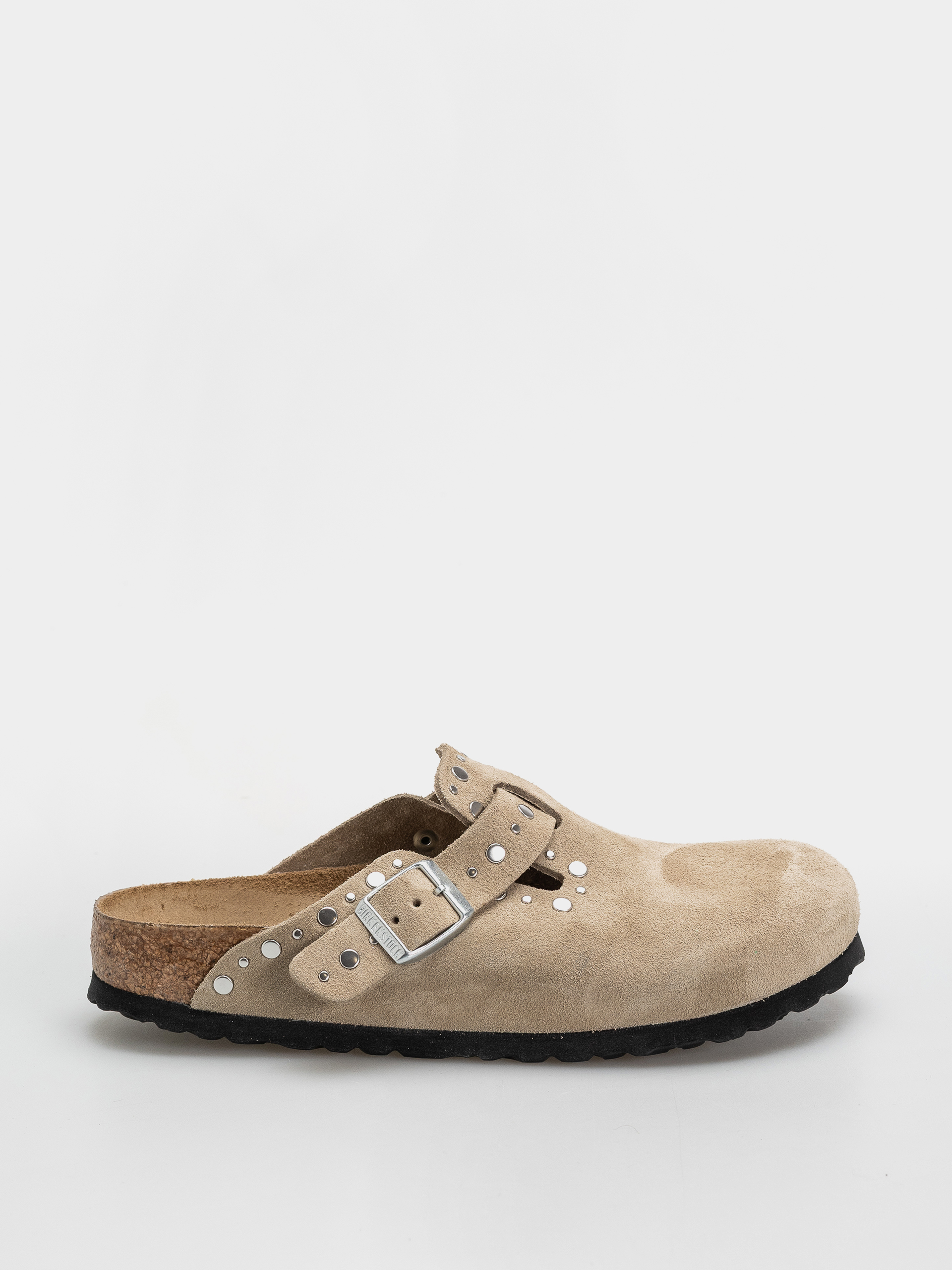 Чехли Birkenstock Boston Rivets Suede Leather Narrow Wmn (taupe)